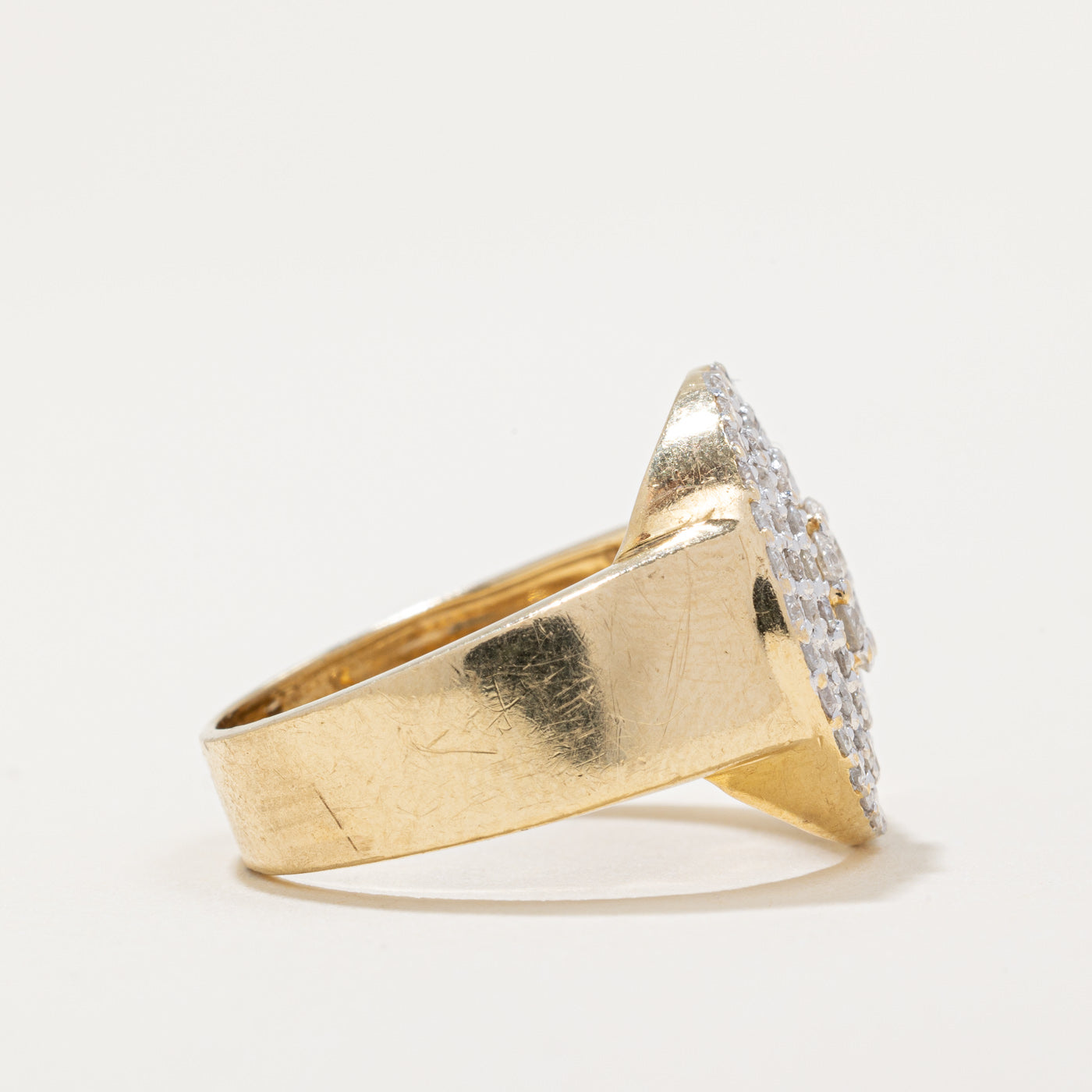 Pave Set Diamond Ring | 1.25ctw | SZ 9.25 |
