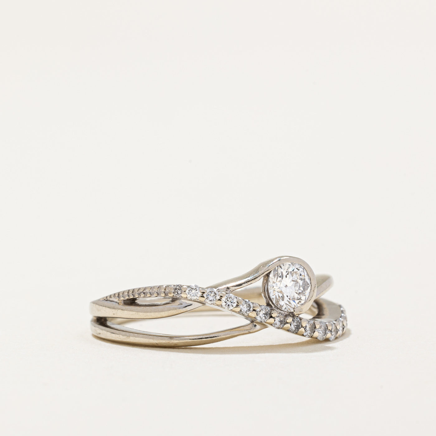 Diamond Waterfall Ring | 0.36ctw | SZ 4.75 |