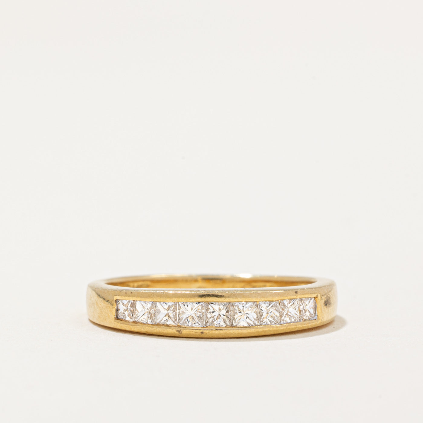 Bague en diamant taille princesse | 0,33 ct | Taille 5,5 |