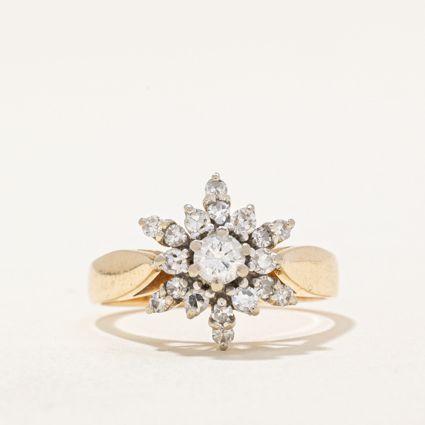 Bague sertie de diamants | 0,46 ct | Taille 5,75 |