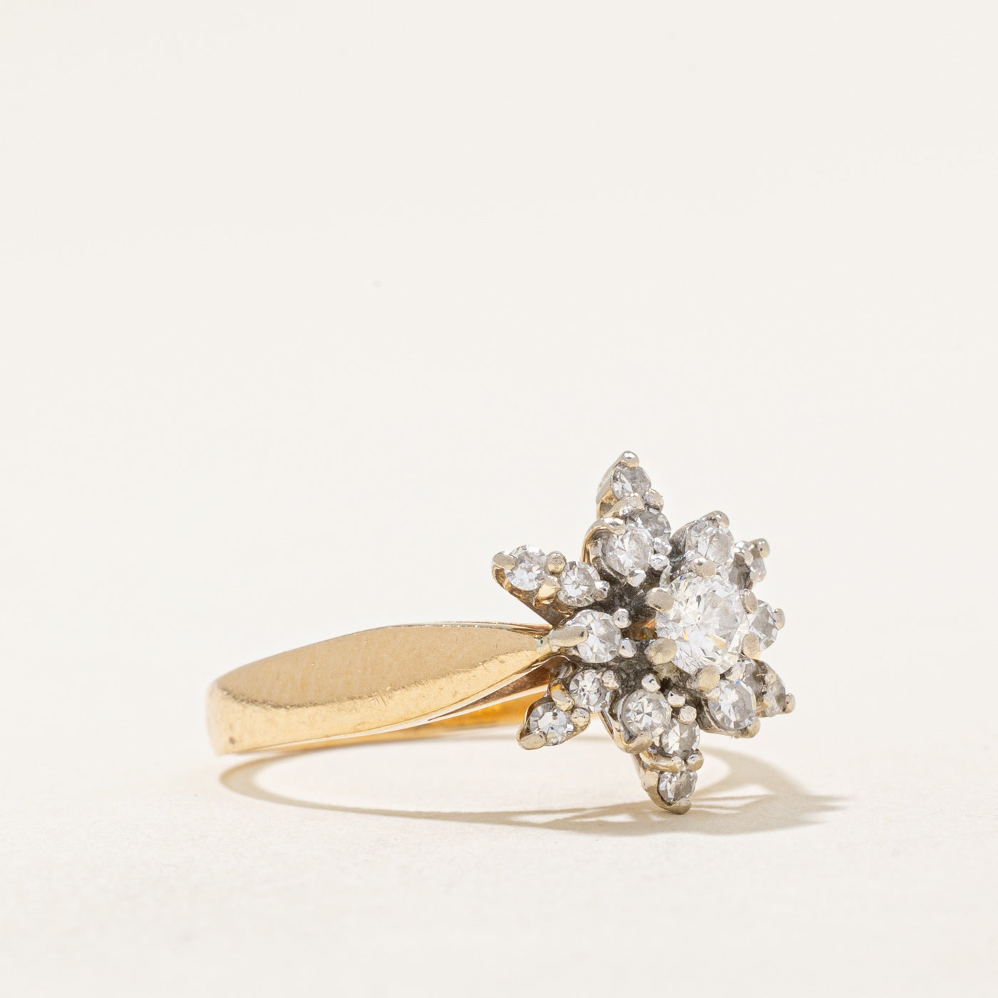 Bague sertie de diamants | 0,46 ct | Taille 5,75 |