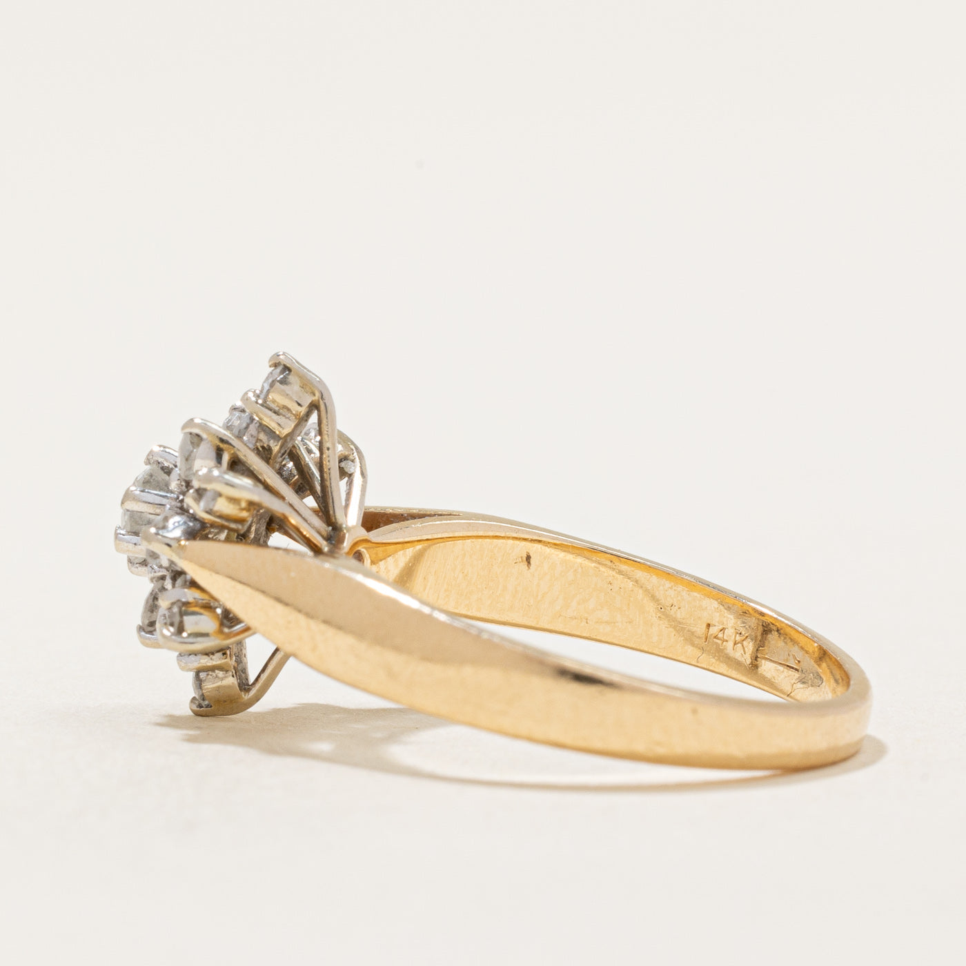 Bague sertie de diamants | 0,46 ct | Taille 5,75 |