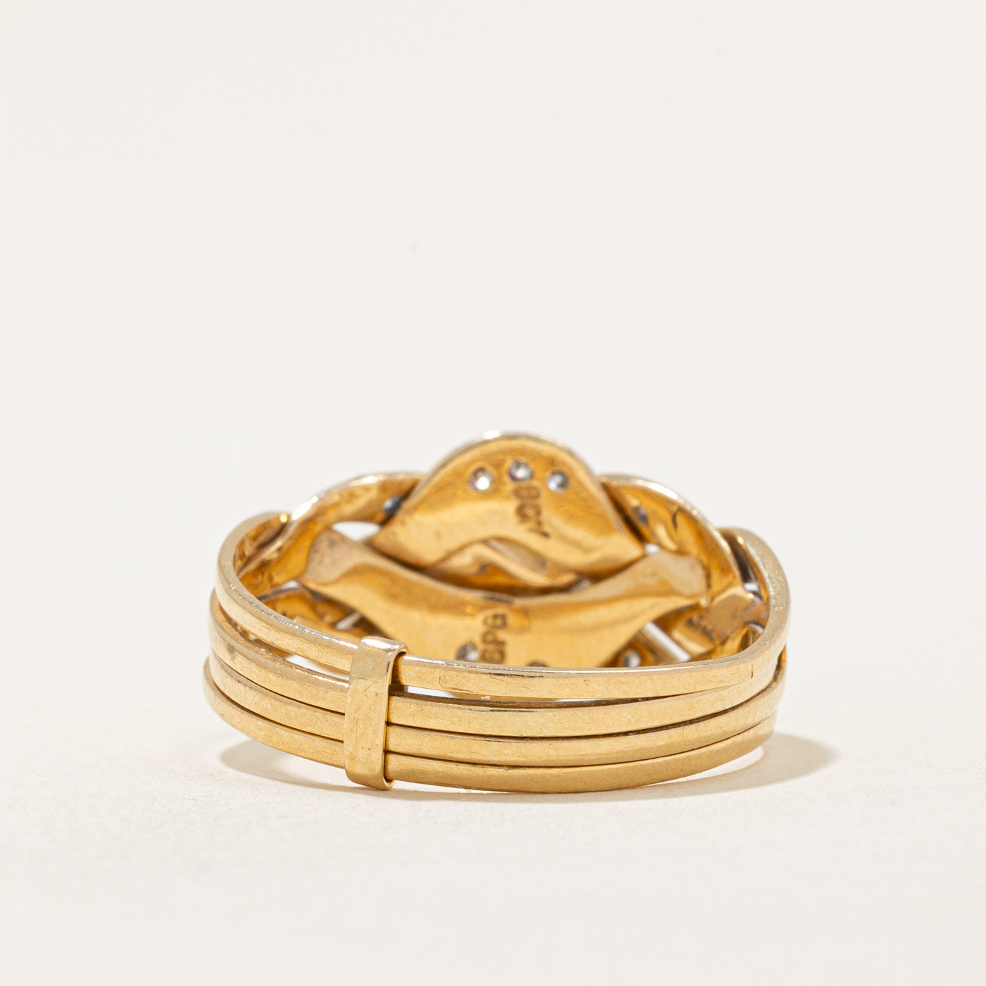 Bague puzzle en diamant | 0,21 ct | Taille 8,25 |