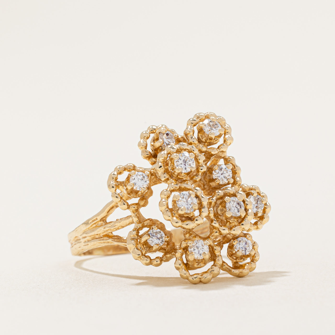 Diamond Cocktail Ring | 0.55ctw | SZ 8.75 |