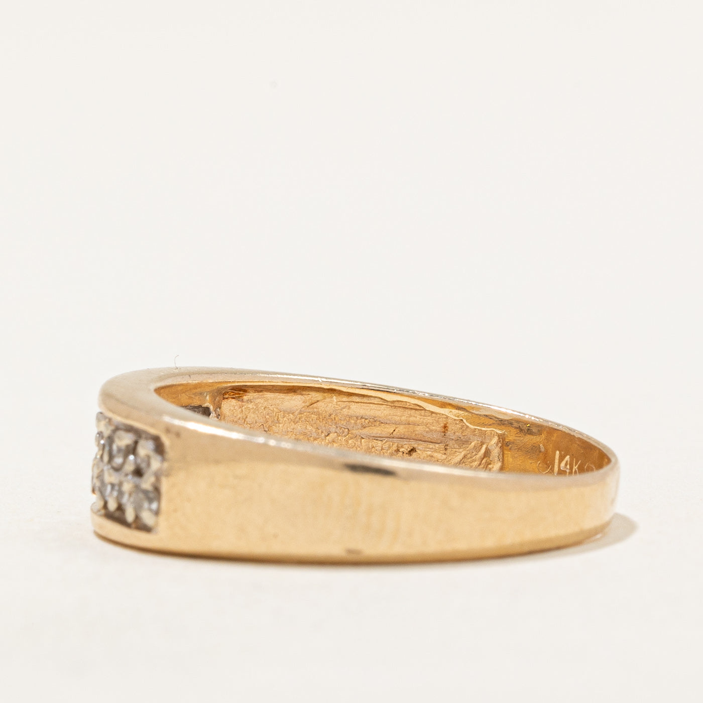 Pave Set Diamond Ring | 0.21ctw | SZ 7 |