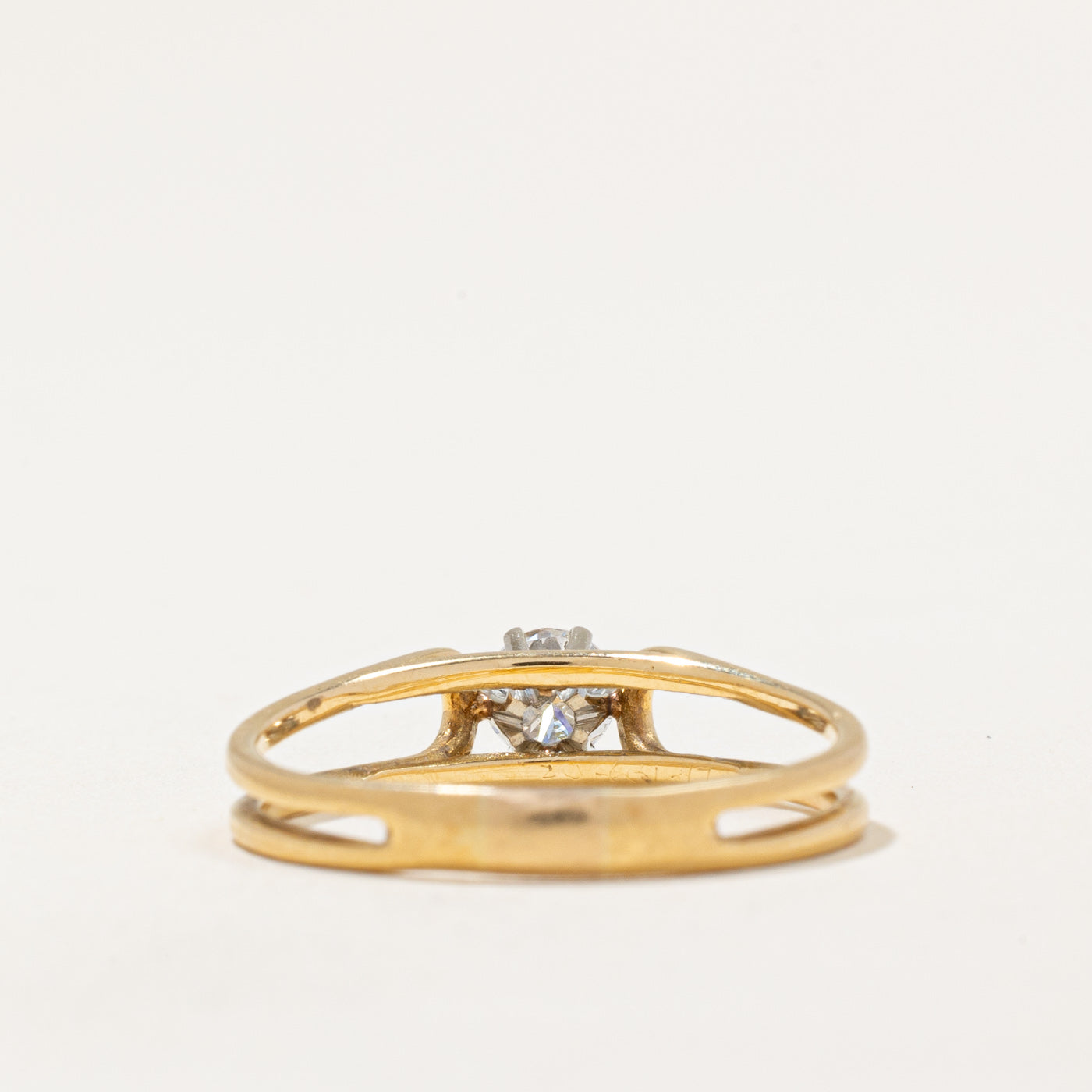 High Set Diamond Ring | 0.34ct | SZ 7.75 |