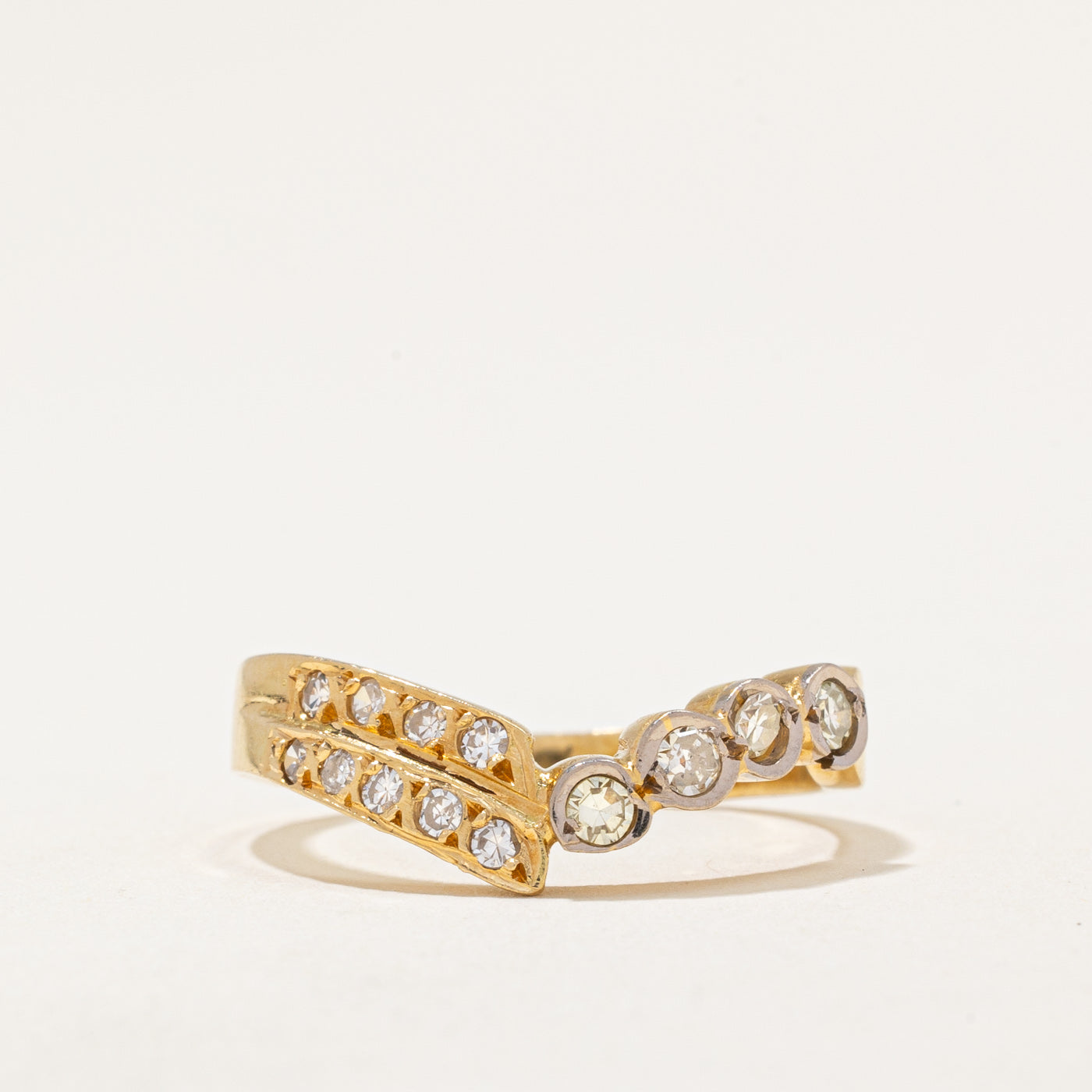 Diamond Chevron Ring | 0.30ctw | SZ 7.75 |