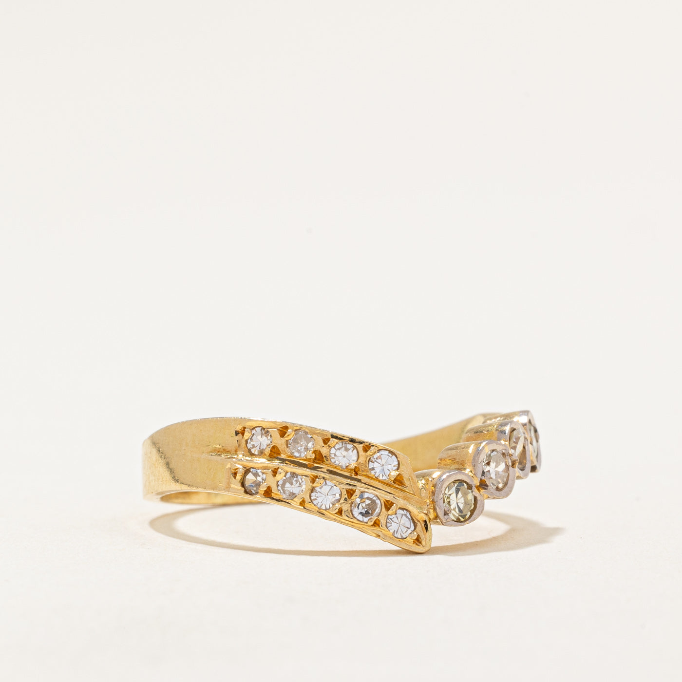 Diamond Chevron Ring | 0.30ctw | SZ 7.75 |
