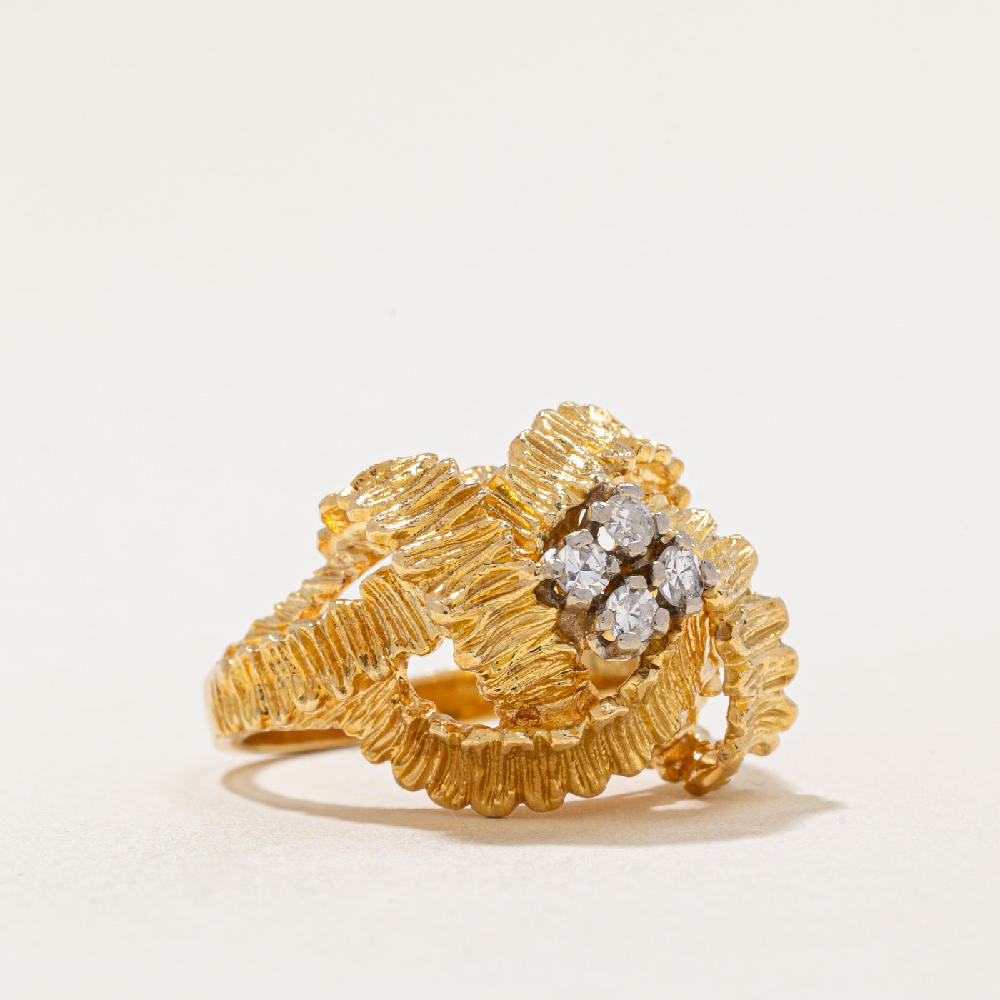 Diamond Cocktail Ring | 0.16ctw | SZ 5 |