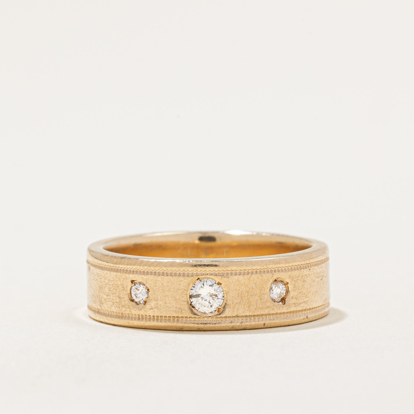 Flush Set Diamond Band | 0.14ctw | SZ 7.25 |