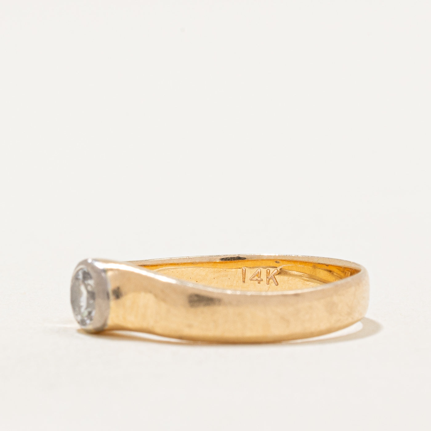 Bezel Set Diamond Ring | 0.18ct | SZ 4.25 |