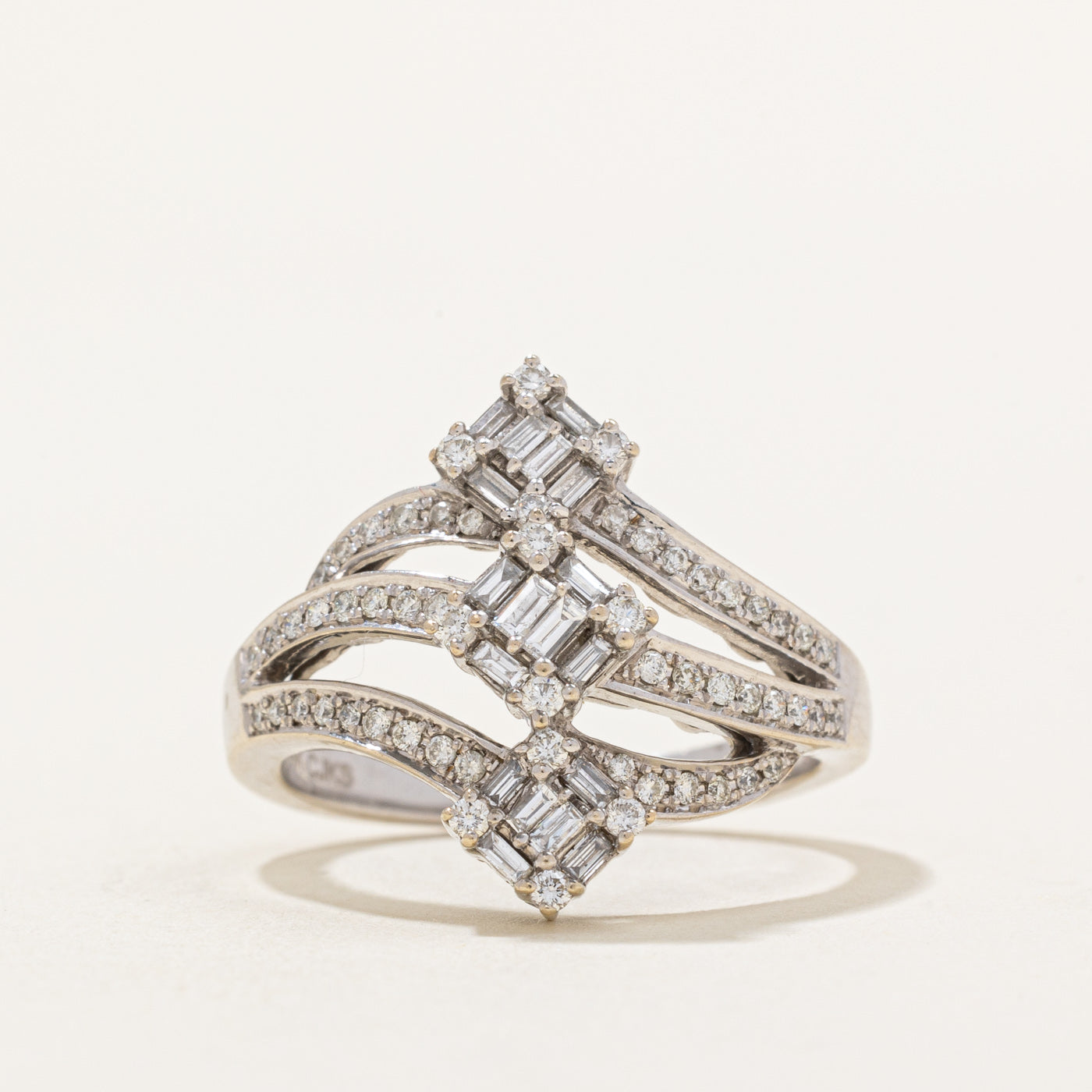 Diamond Waterfall Ring | 0.44ctw | SZ 6.75 |