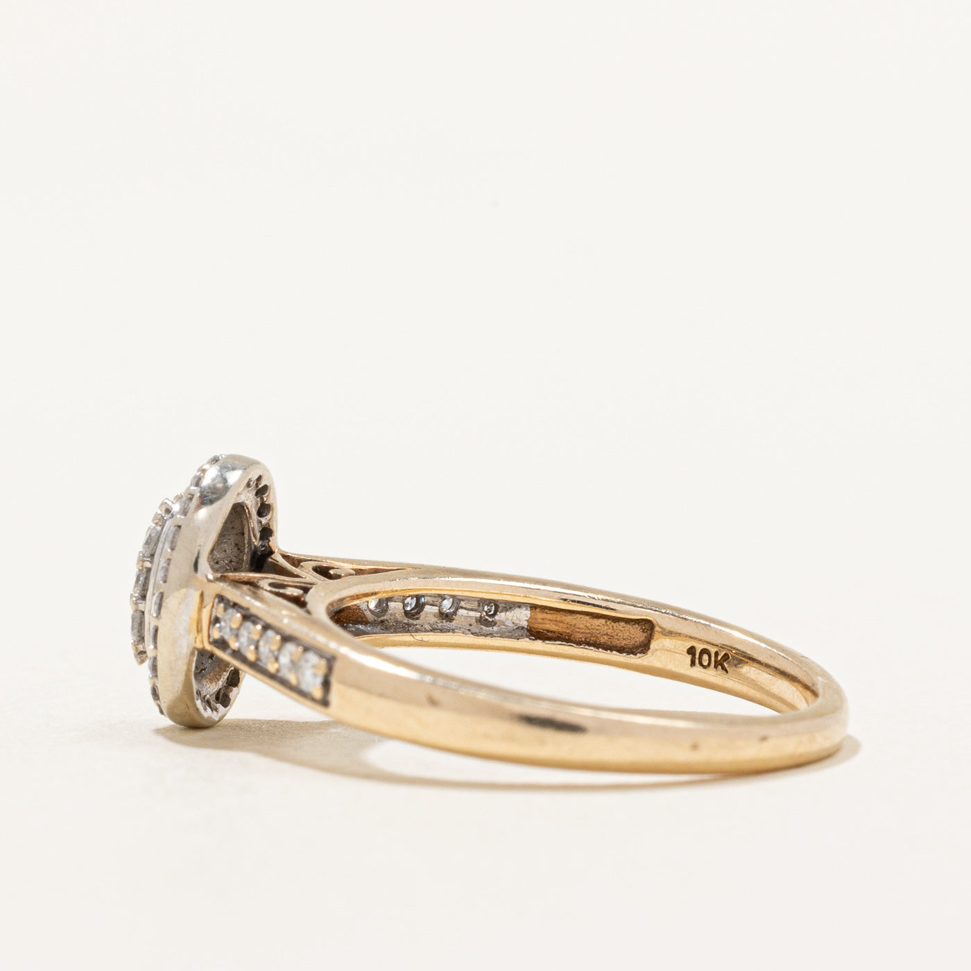 Pave Set Diamond Ring | 0.25ctw | SZ 5.5 |