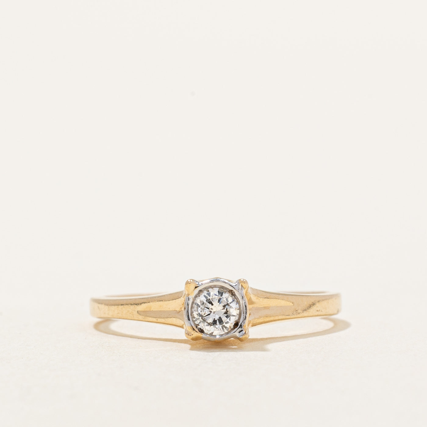 Bezel Set Diamond Ring | 0.10ct | SZ 4.25 |