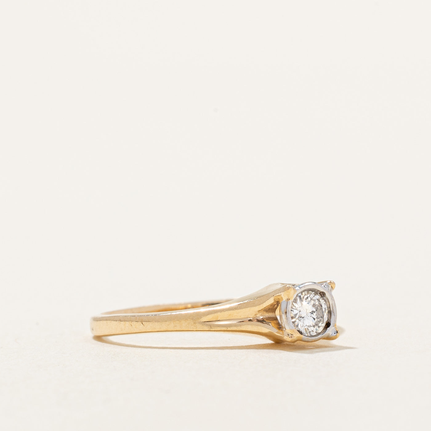 Bezel Set Diamond Ring | 0.10ct | SZ 4.25 |