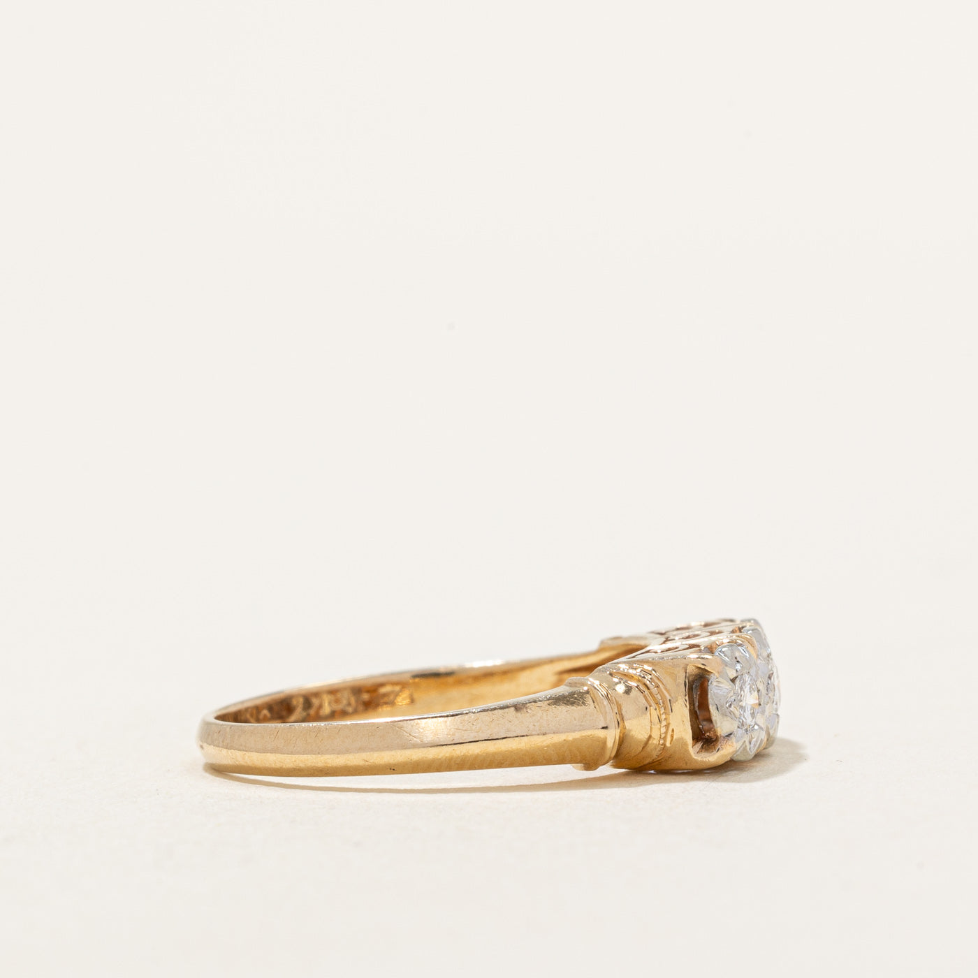 Three Stone Diamond Ring | 0.14ctw | SZ 6 |