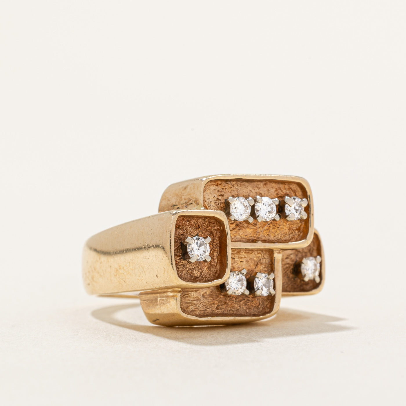 Abstract Diamond Ring | 0.26ctw | SZ 5.5 |