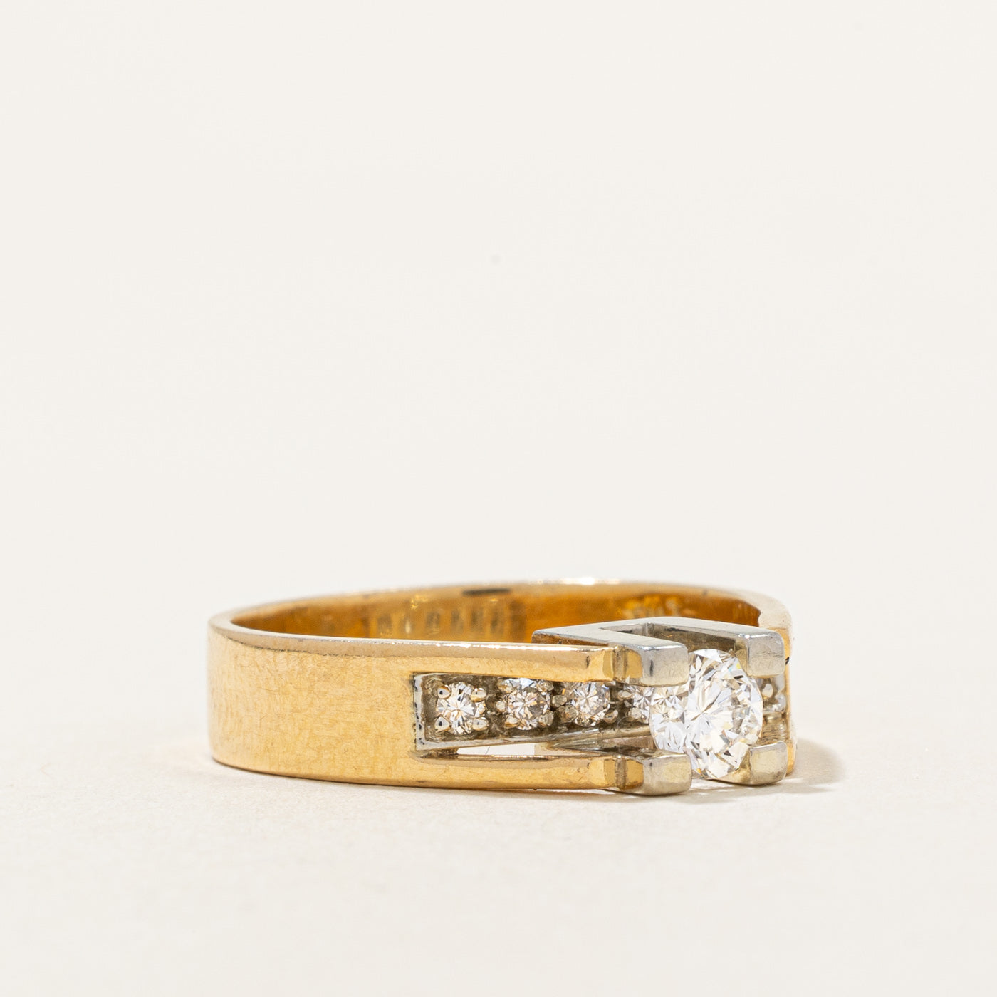 High & Tension Set Diamond Ring | 0.39ctw | SZ 5.25 |
