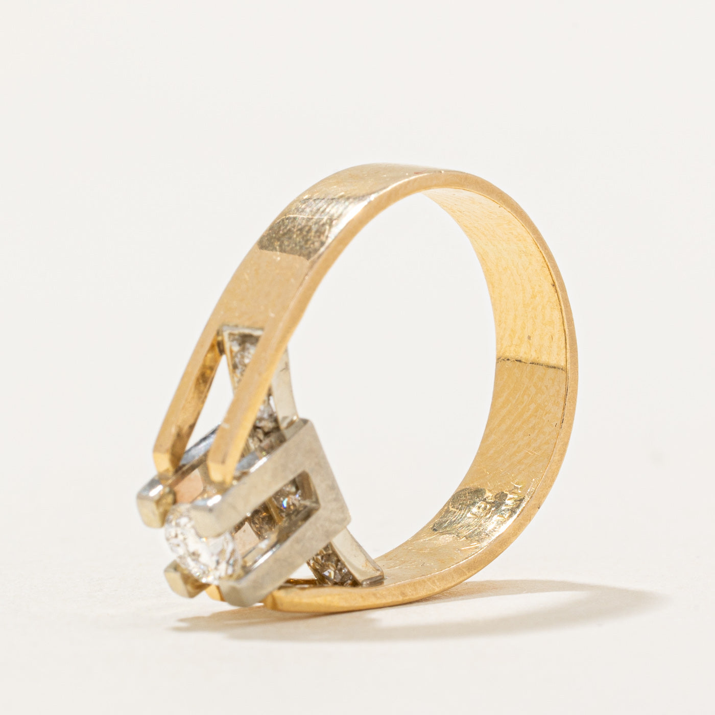 High & Tension Set Diamond Ring | 0.39ctw | SZ 5.25 |