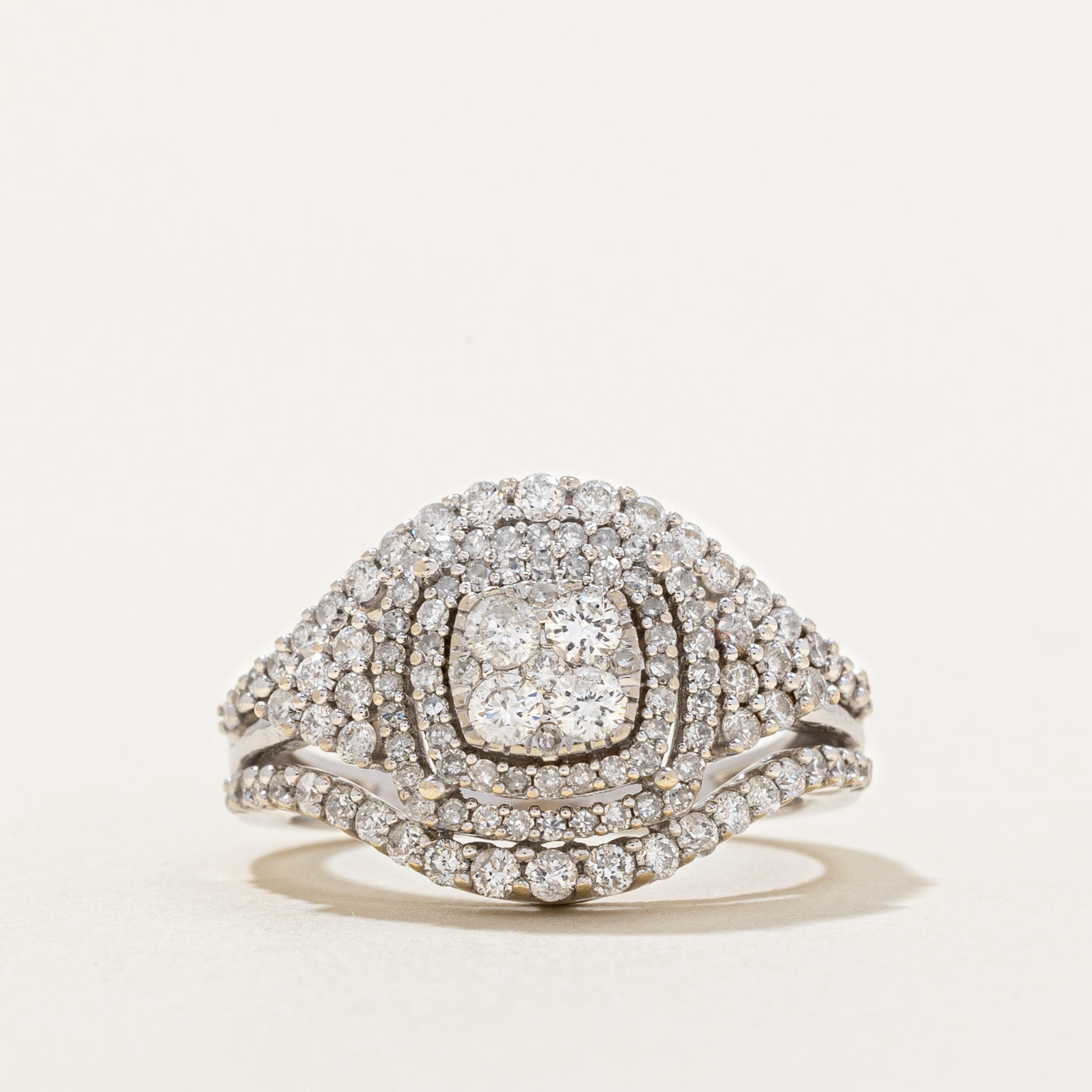 Diamond Cocktail Ring | 1.00ctw | SZ 5.25 |