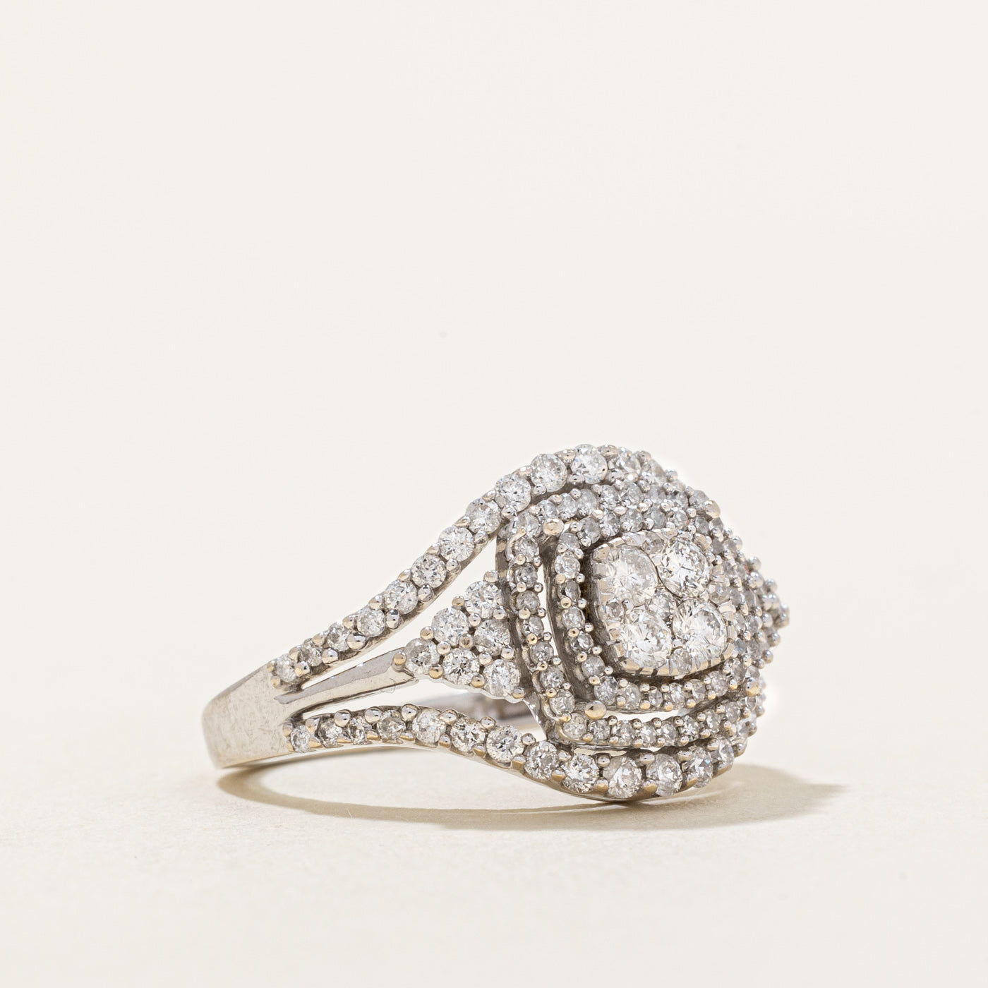 Diamond Cocktail Ring | 1.00ctw | SZ 5.25 |