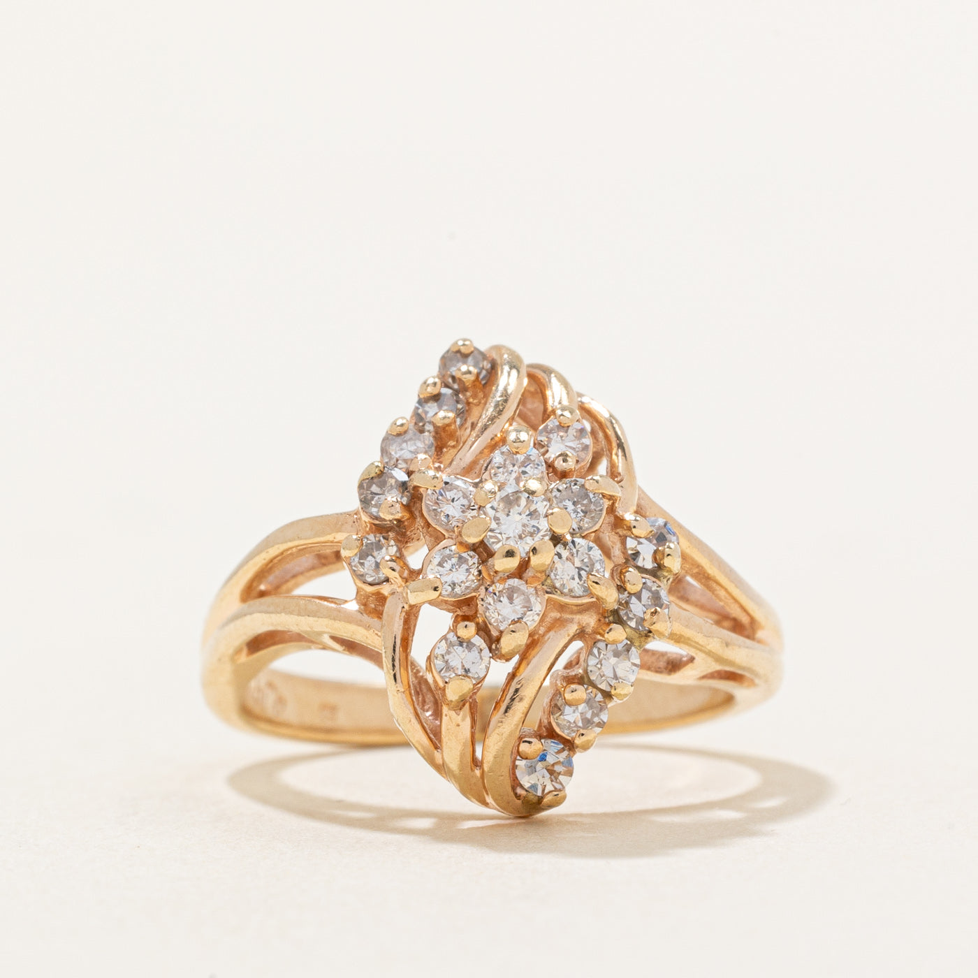 Diamond Cocktail Ring | 0.50ctw | SZ 4.5 |