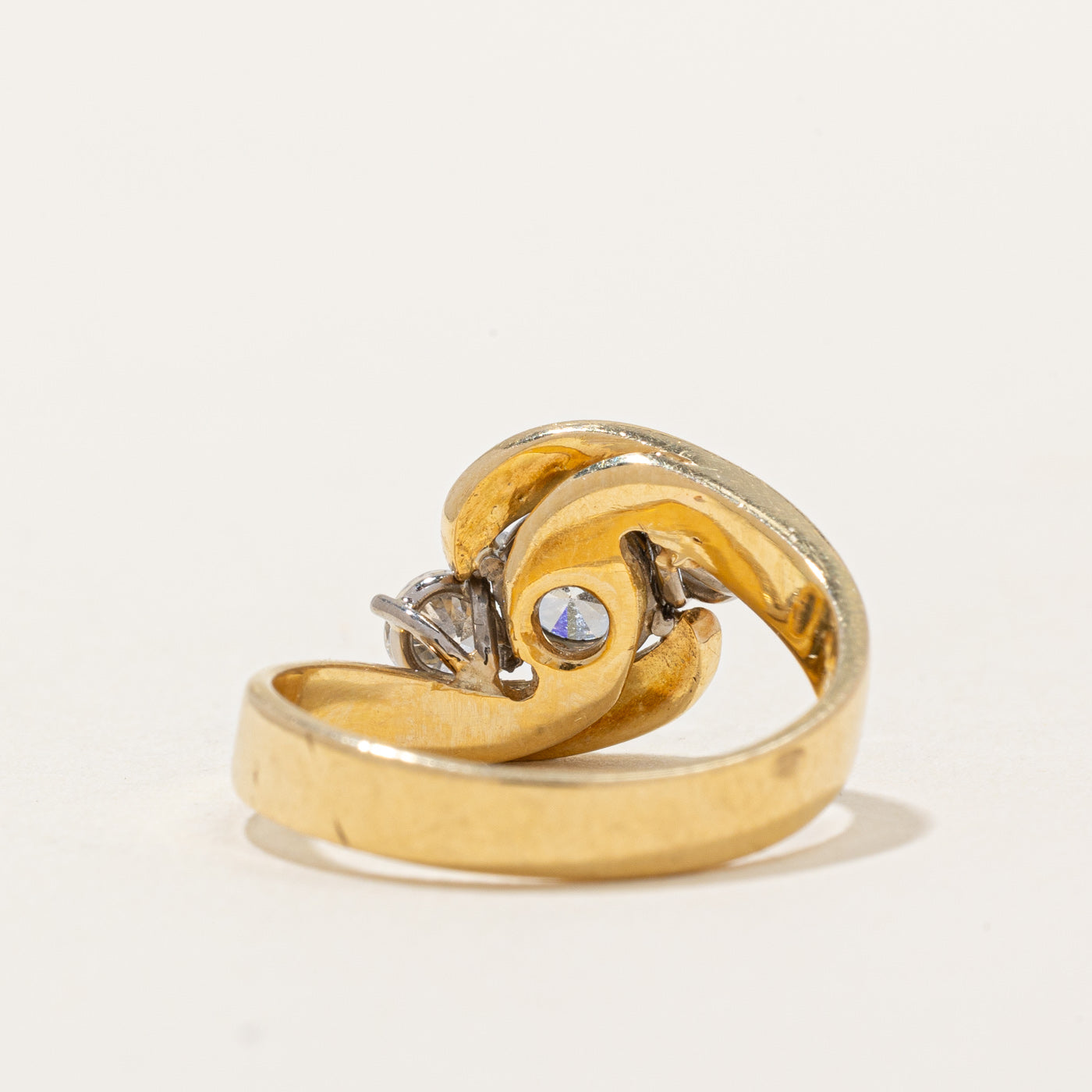 Bague cascade à trois diamants | 1,00 ct au total | Taille 6,25 |