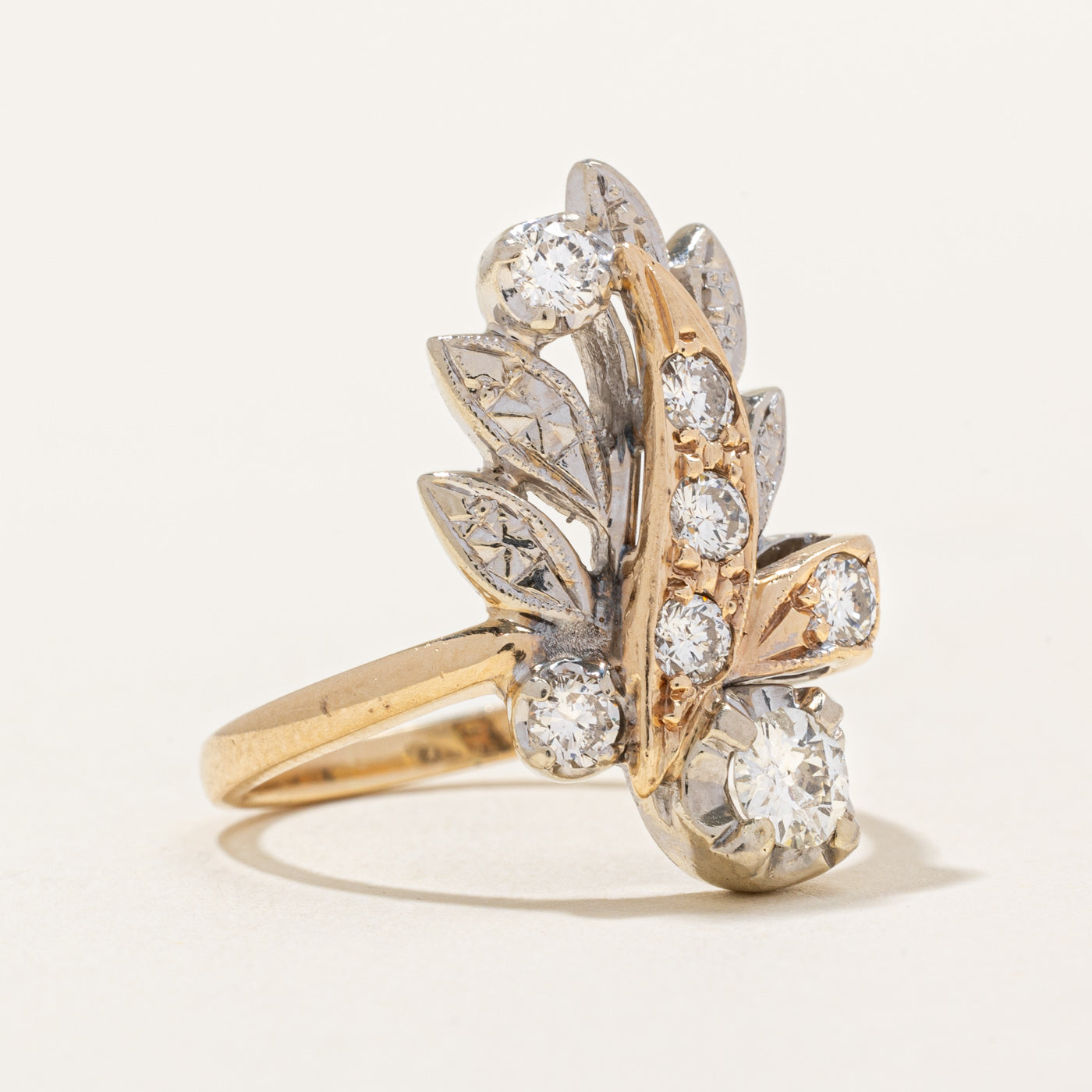 Diamond Cocktail Ring | 0.72ctw | SZ 7.5 |