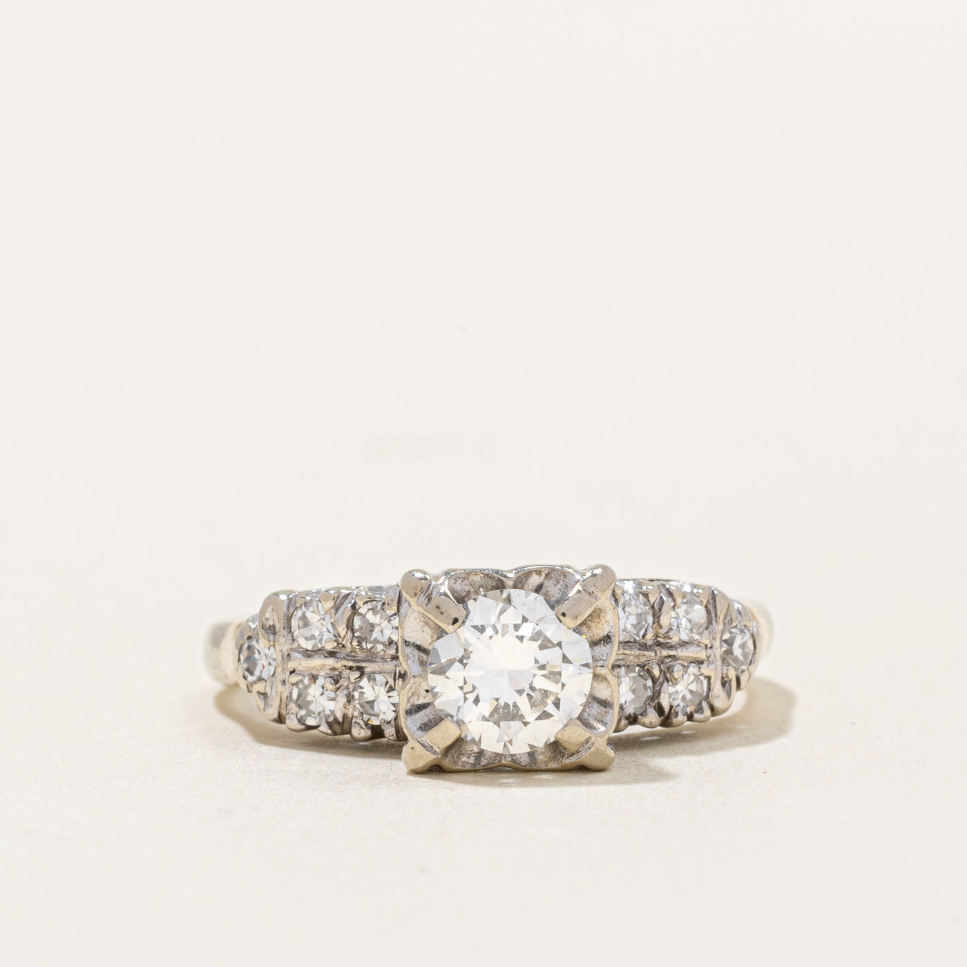 Illusion Set Diamond Engagement Ring | 0.65ctw | SZ 5.25 |