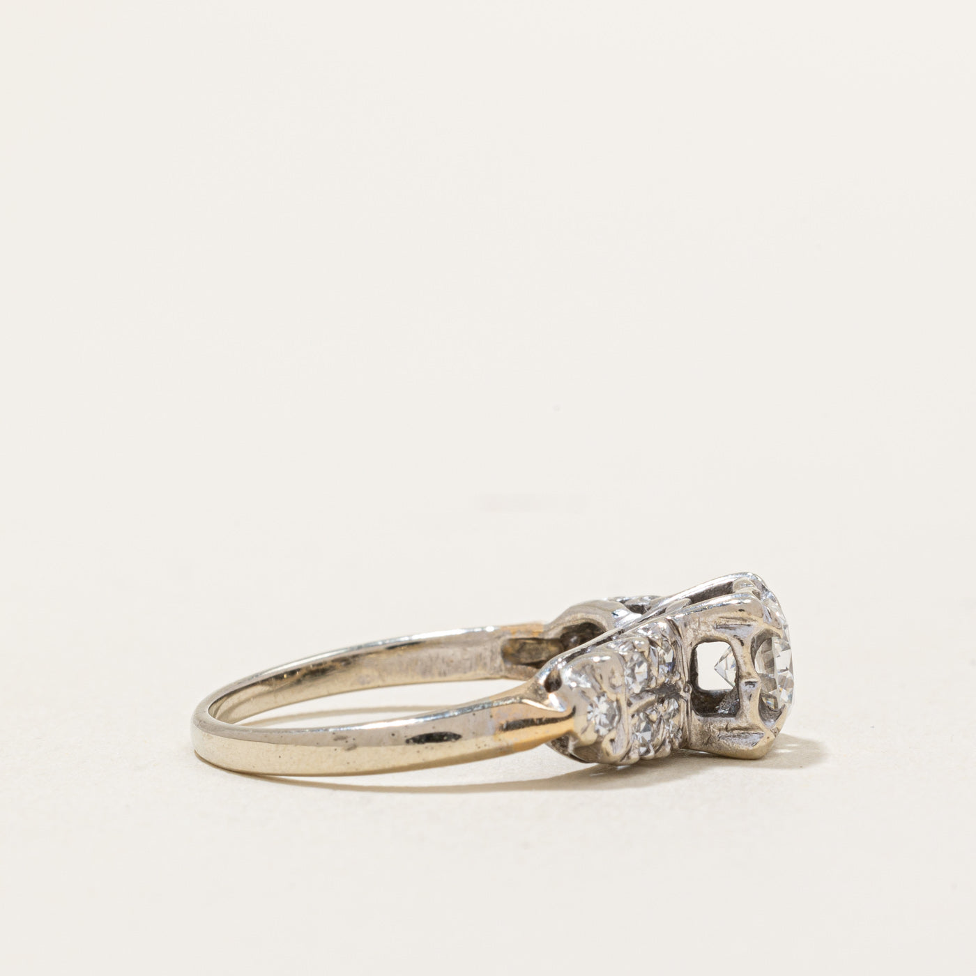 Illusion Set Diamond Engagement Ring | 0.65ctw | SZ 5.25 |