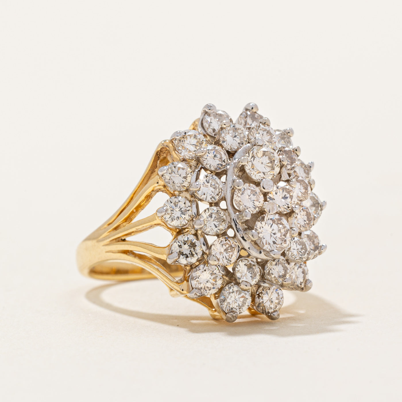 Bague sertie de diamants | 2,00 ct | Taille 5,75 |