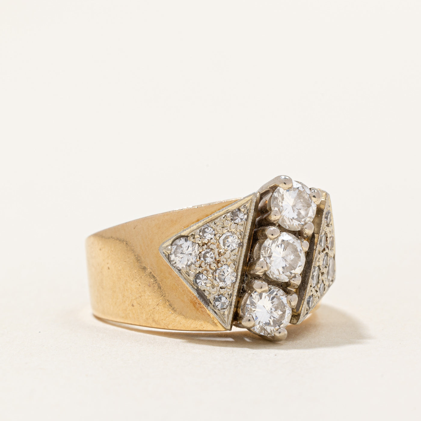 Diamond Waterfall Ring | 1.10ctw | SZ 8 |