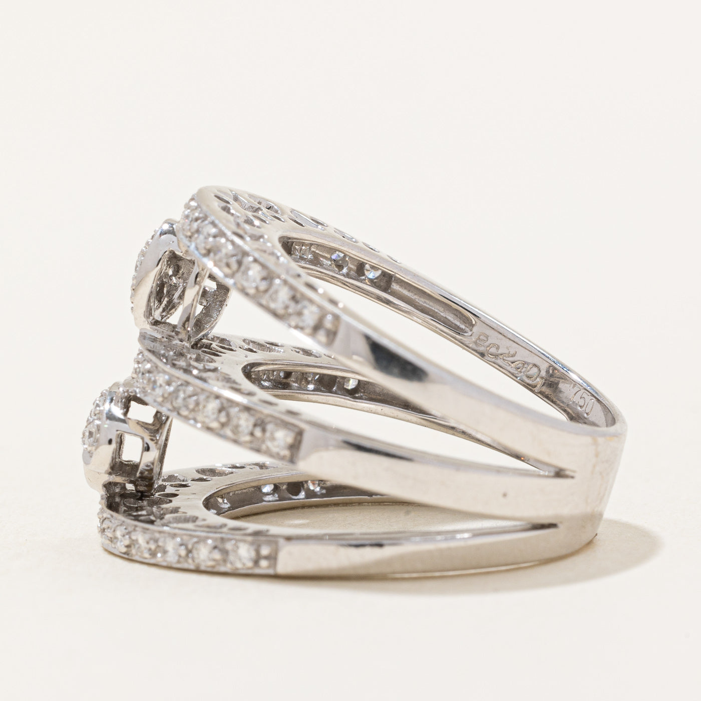 Tiered Diamond Heart Ring | 0.28ctw | SZ 7.25 |