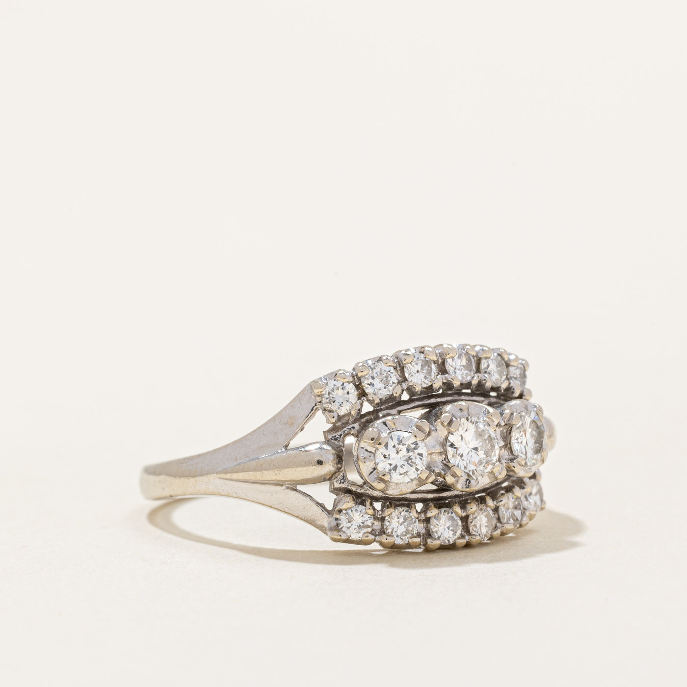 Diamond Cocktail Ring | 0.70ctw | SZ 9.75 |