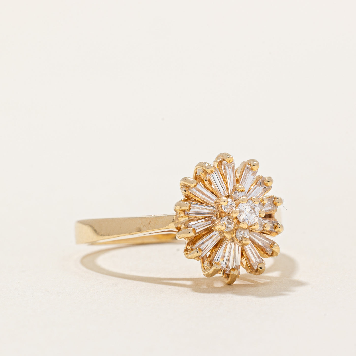 Diamond Halo Cocktail Ring | 0.44ctw | SZ 6.25 |