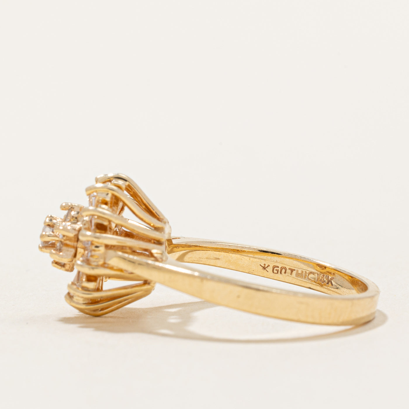 Diamond Halo Cocktail Ring | 0.44ctw | SZ 6.25 |