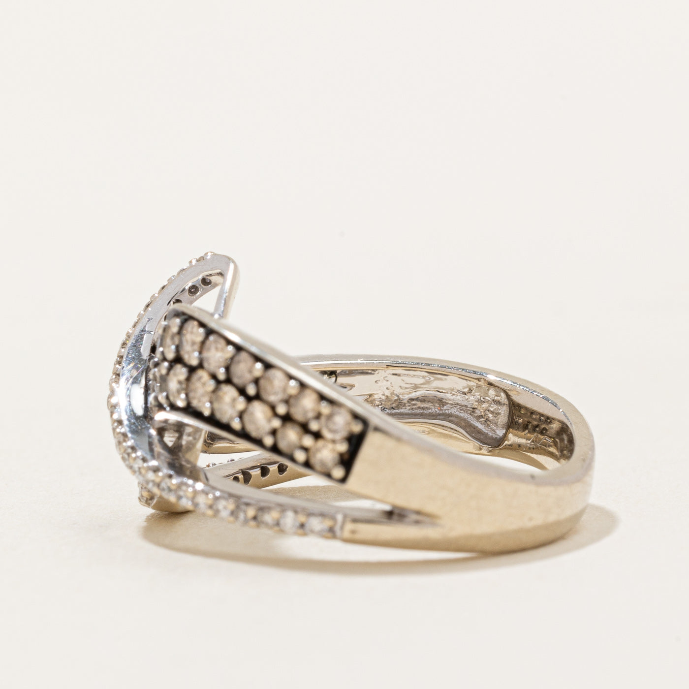 Light Brown Diamond Bypass Ring | 0.45ctw | SZ 5.25 |