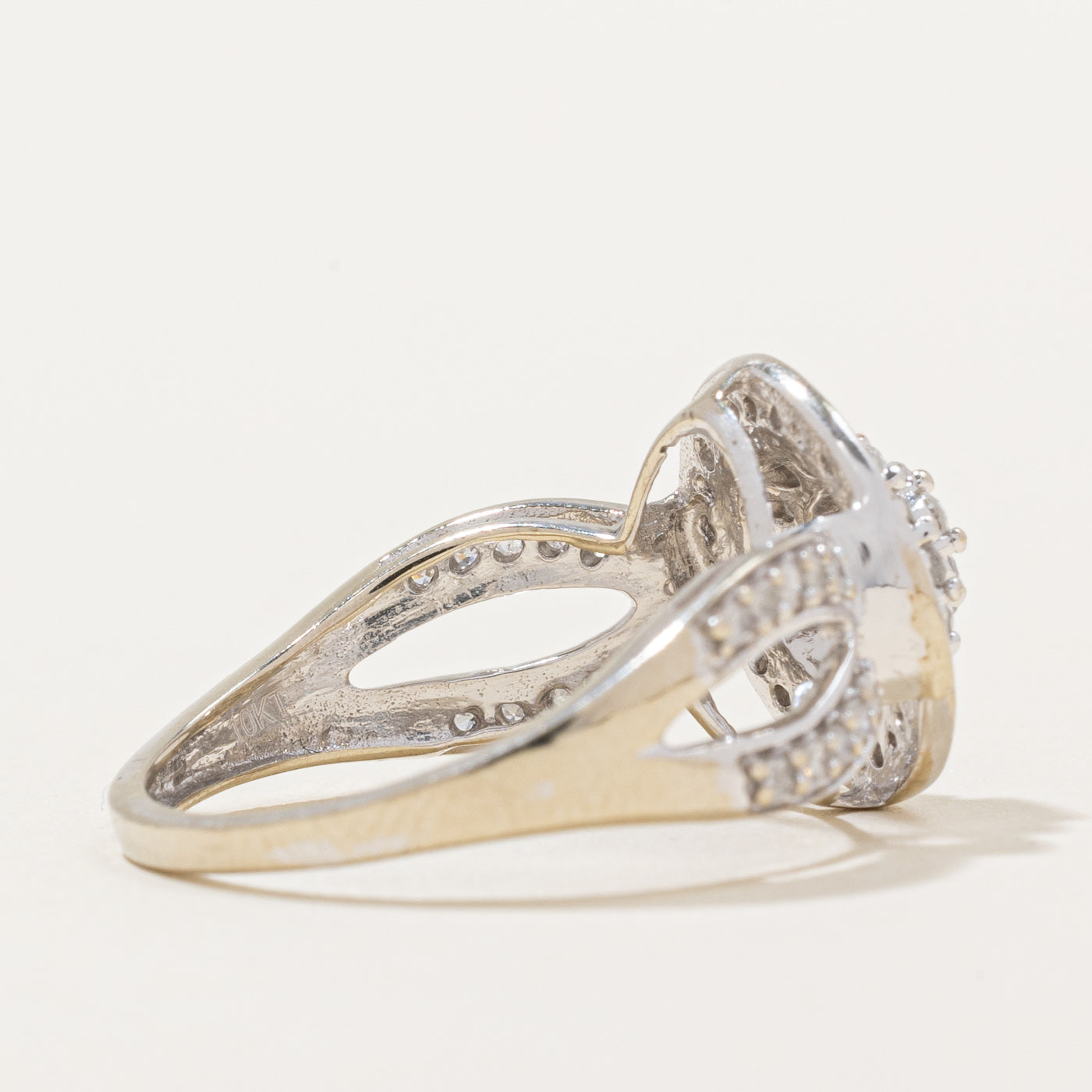 Diamond Cluster Multi Halo Cocktail Ring | 0.55ctw | SZ 6.5 |