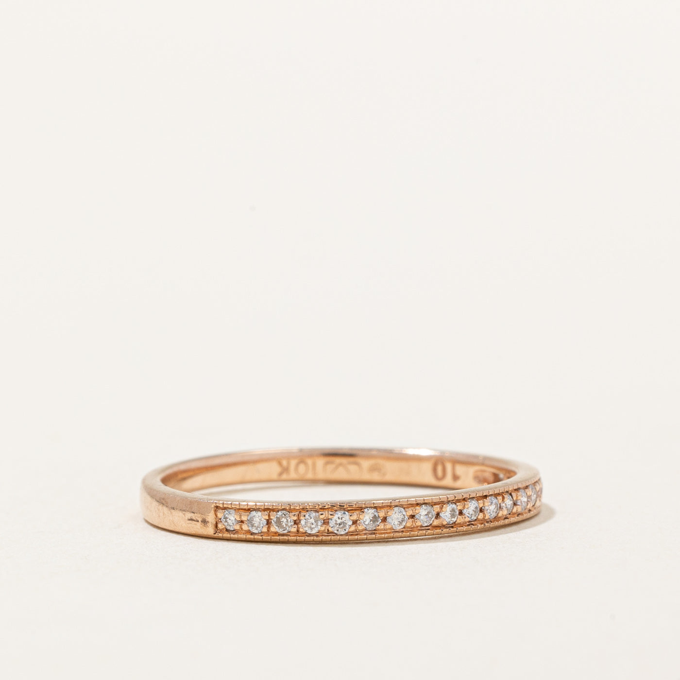 Semi Eternity Diamond Band | 0.10ctw | 1.95mm | SZ 6.75 |