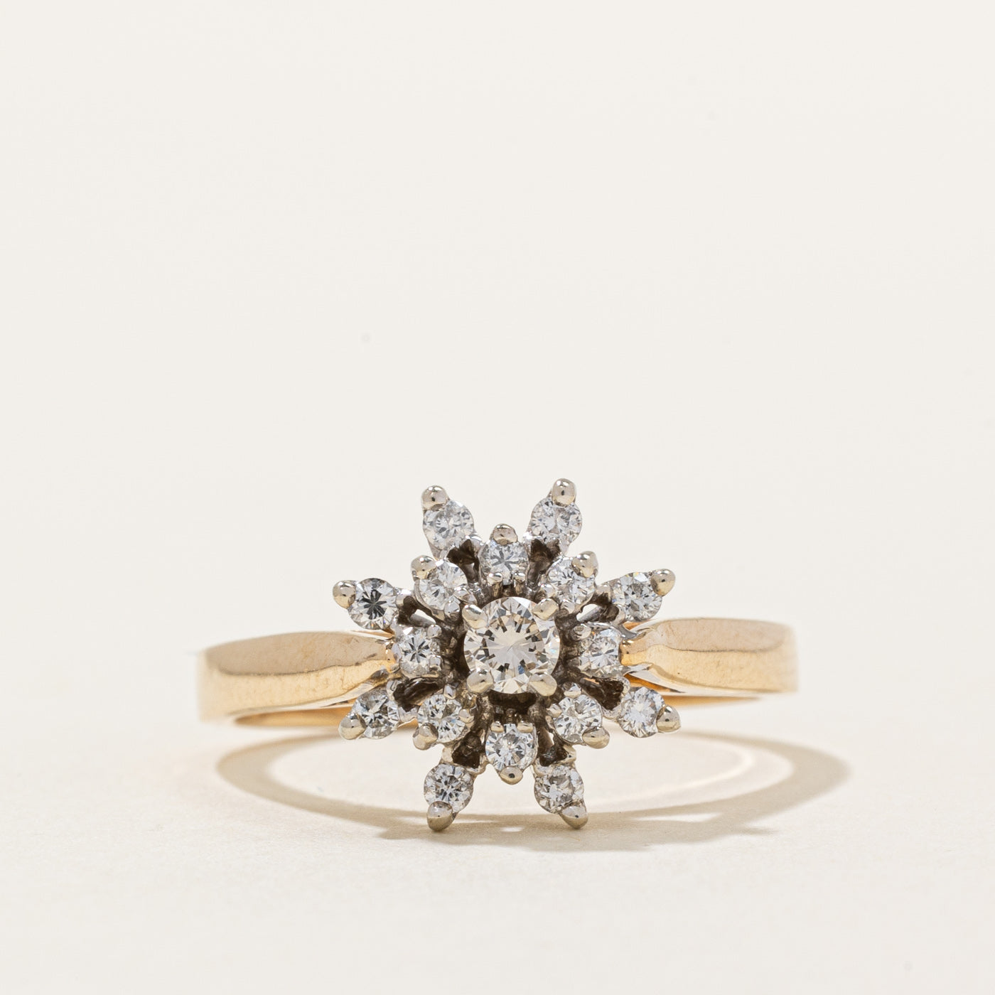 Diamond Petal Cluster Ring | 0.41ctw | SZ 6.75 |