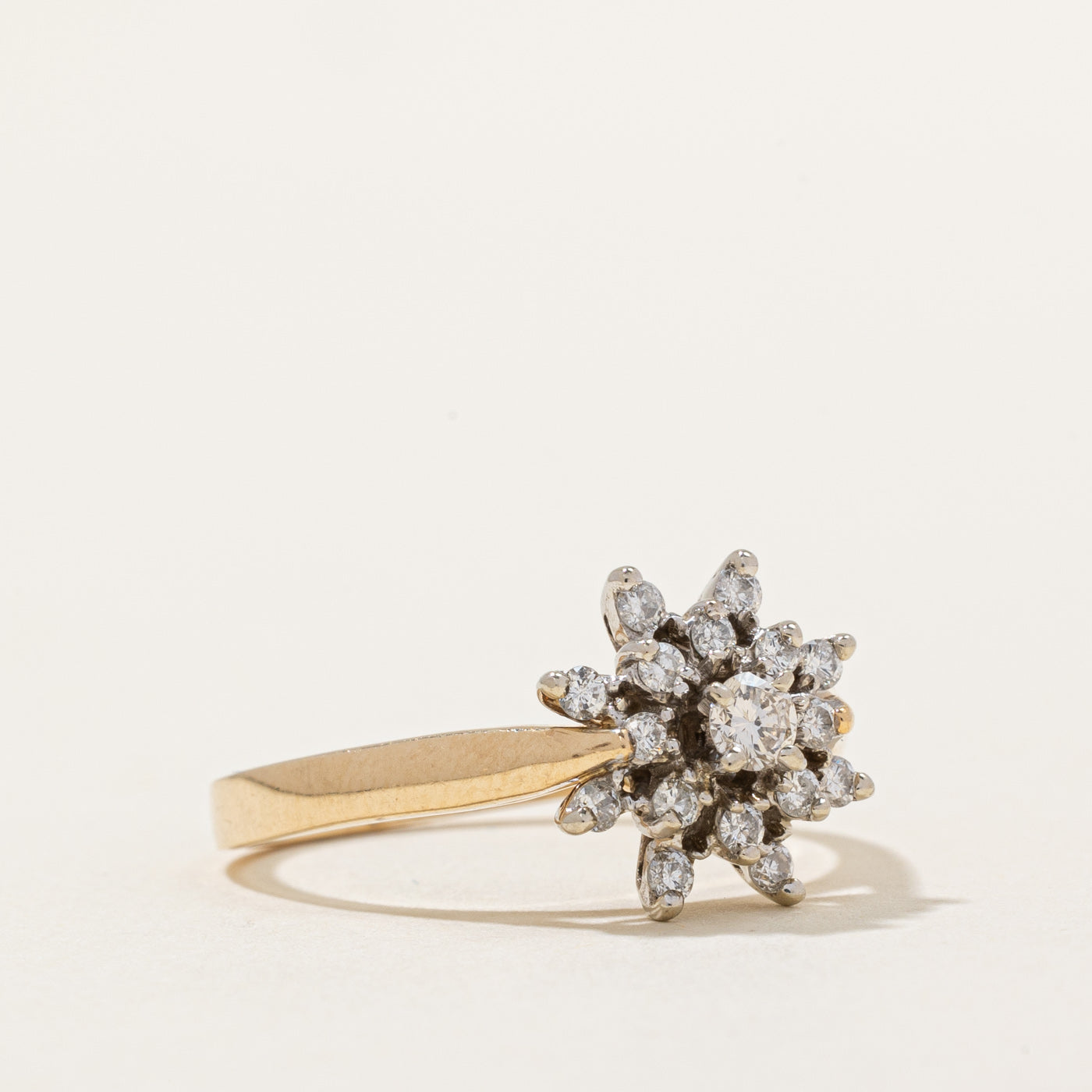 Diamond Petal Cluster Ring | 0.41ctw | SZ 6.75 |