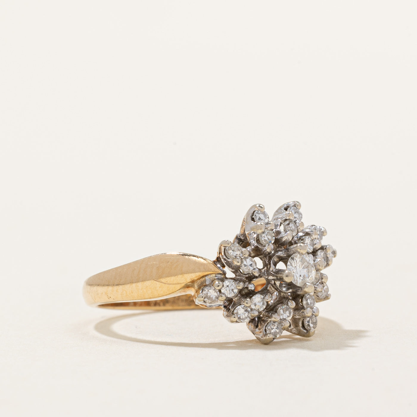 Diamond Petal Cluster Ring | 0.34ctw | SZ 6.5 |