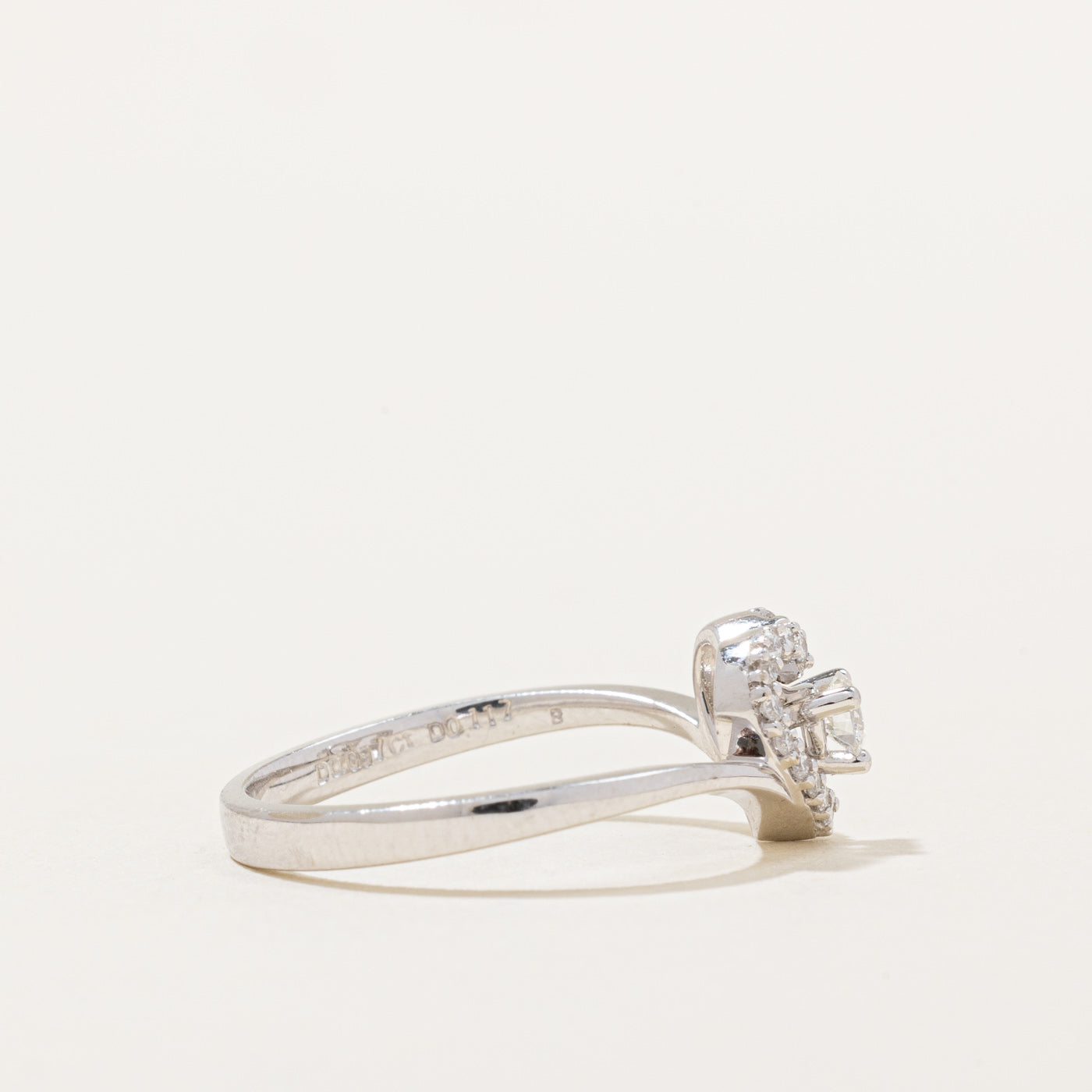 Diamond Open Heart Ring | 0.22ctw | SZ 5.75 |
