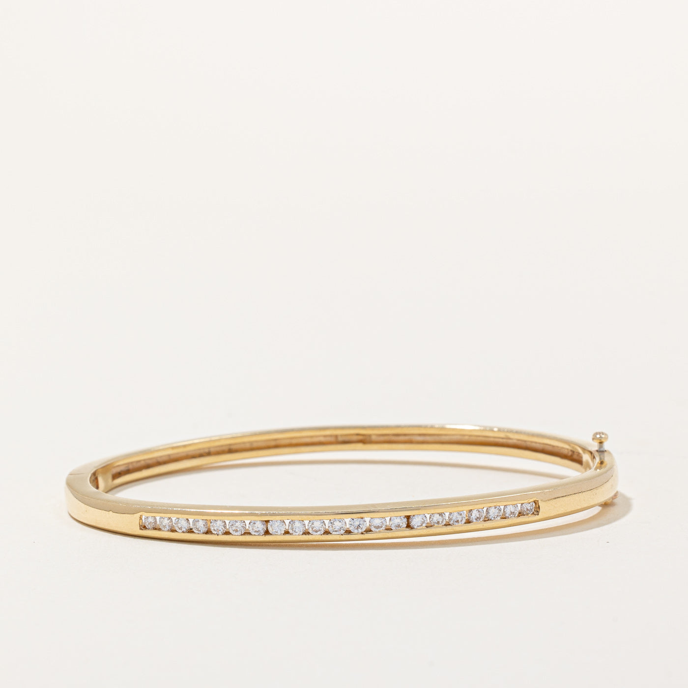 Channel Set Diamond Bangle | 0.50ctw | 7" |