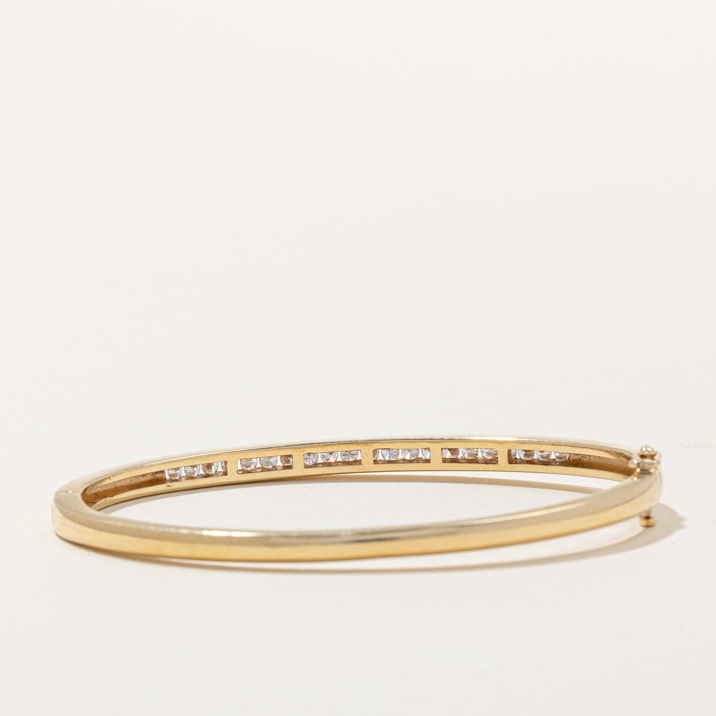Channel Set Diamond Bangle | 0.50ctw | 7" |