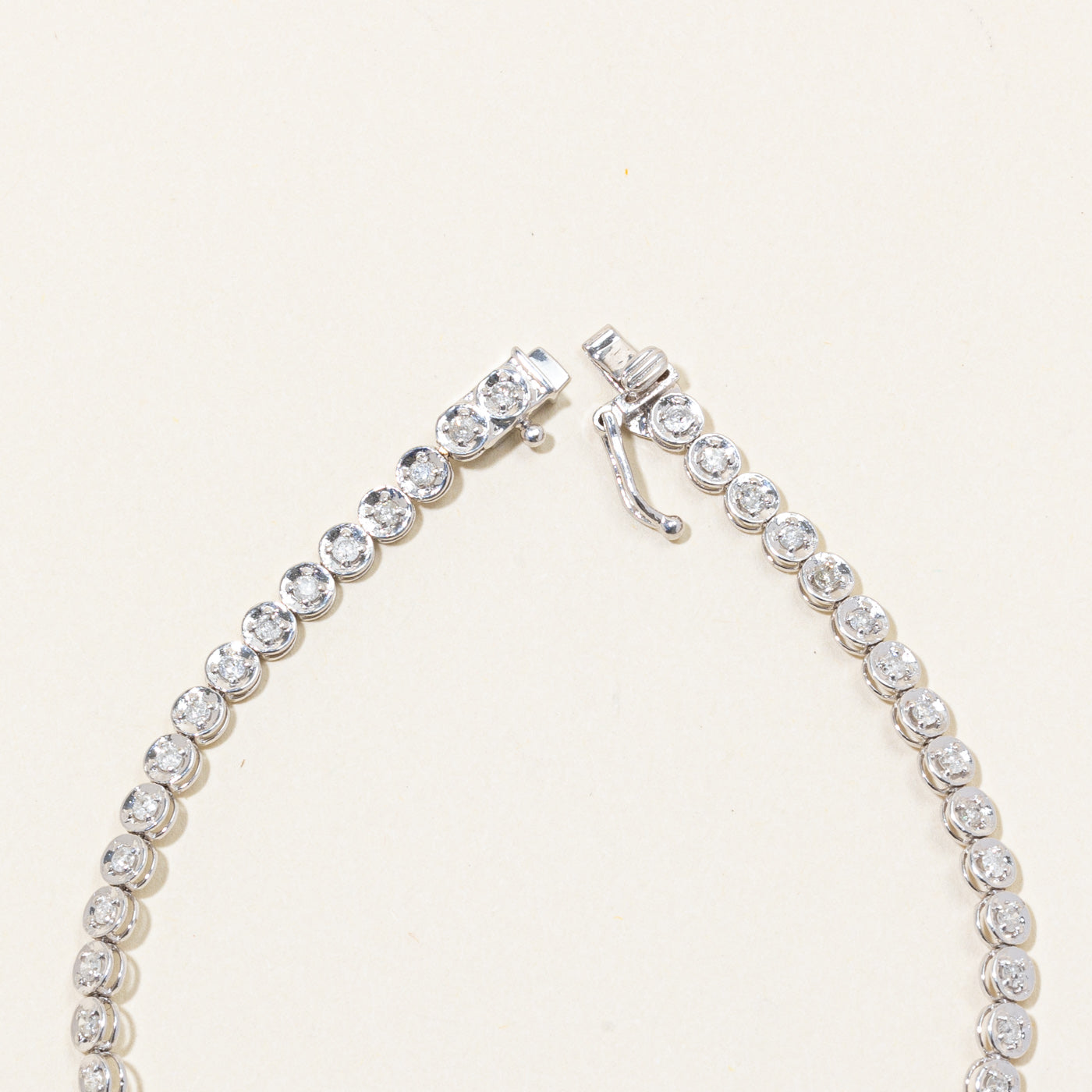 Illusion Set Diamond Tennis Bracelet | 1.00ctw | 7" |