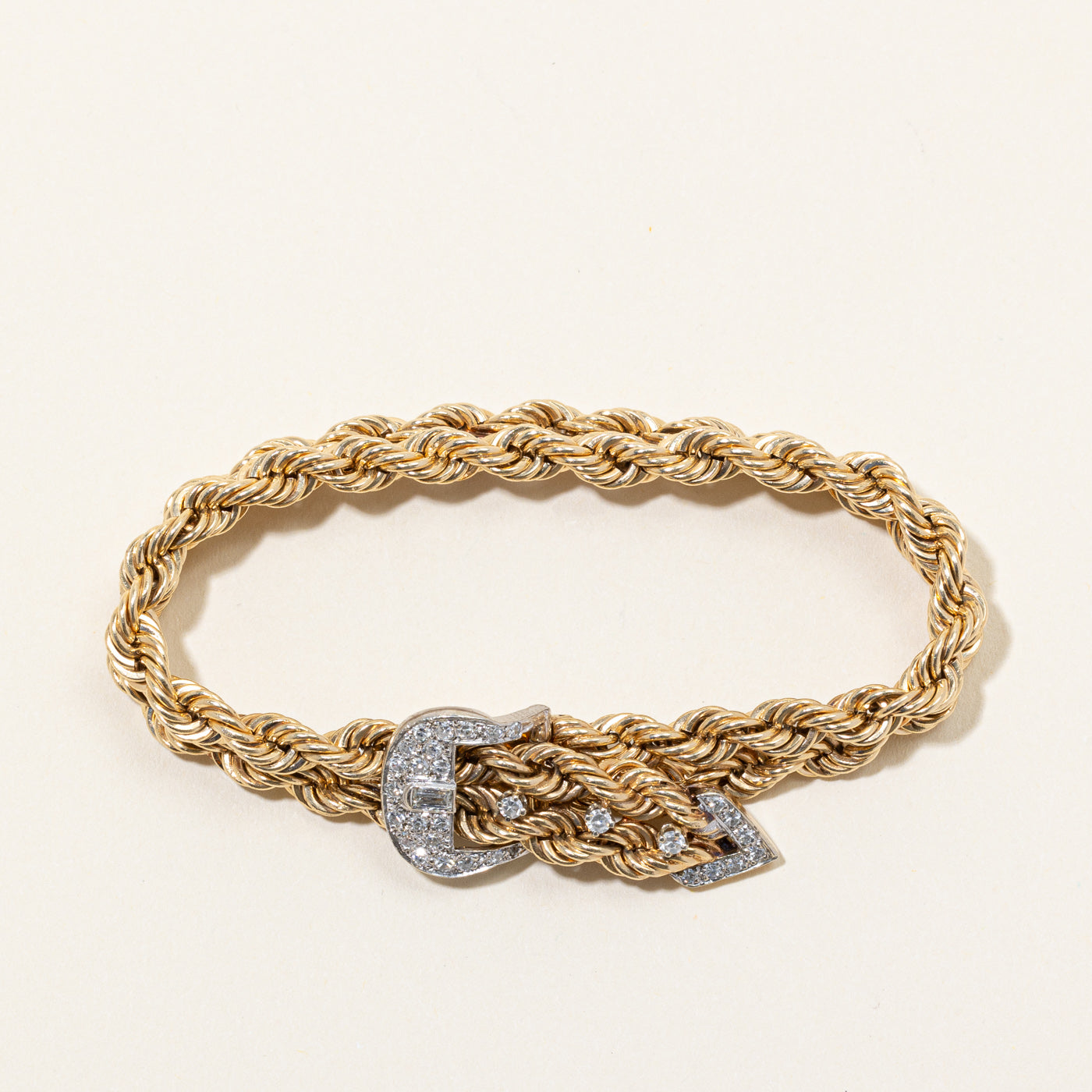 Bracelet à boucle de ceinture en diamant | 0,42 ct | 6,5 po |