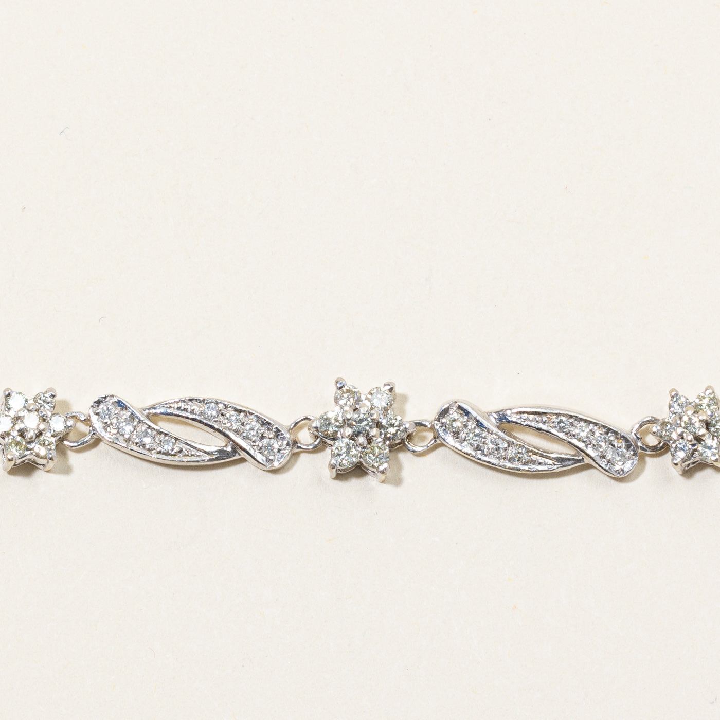 Cluster Diamond Bracelet | 0.85ctw | 7.75" |