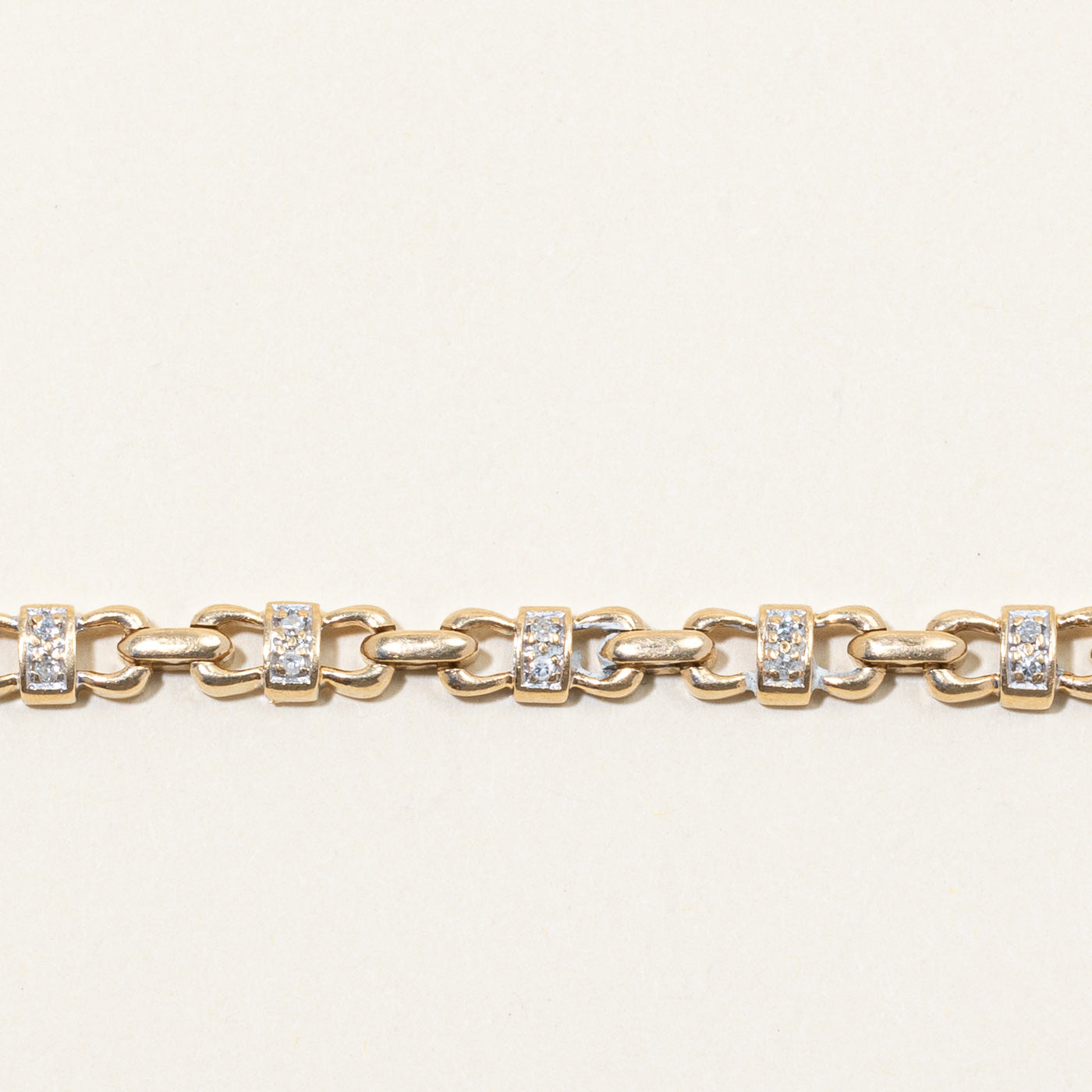 Diamond Link Bracelet | 0.17ctw | 8" |