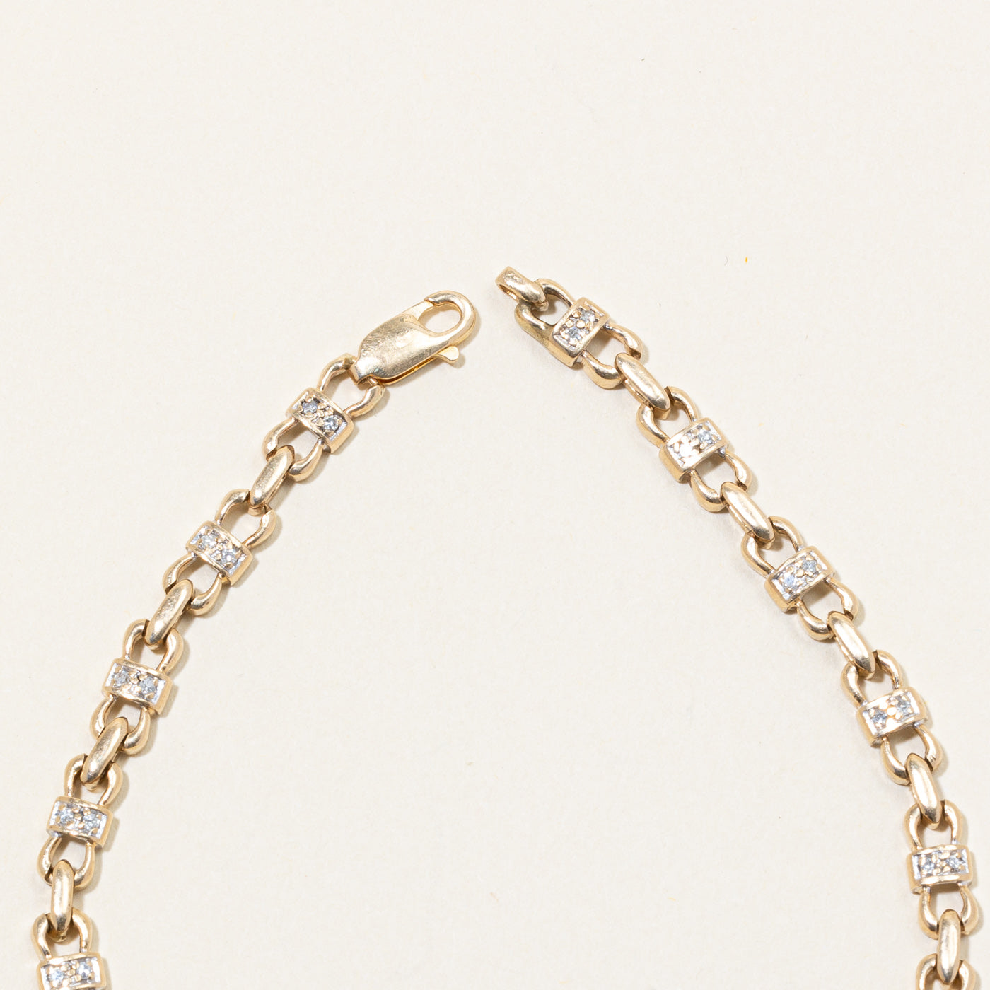 Diamond Link Bracelet | 0.17ctw | 8" |